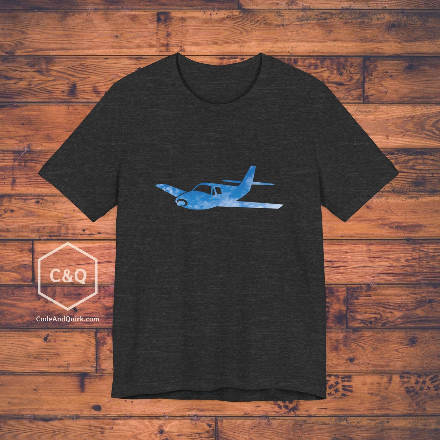 GA plane outline in the sky aviation geek's T-Shirt
