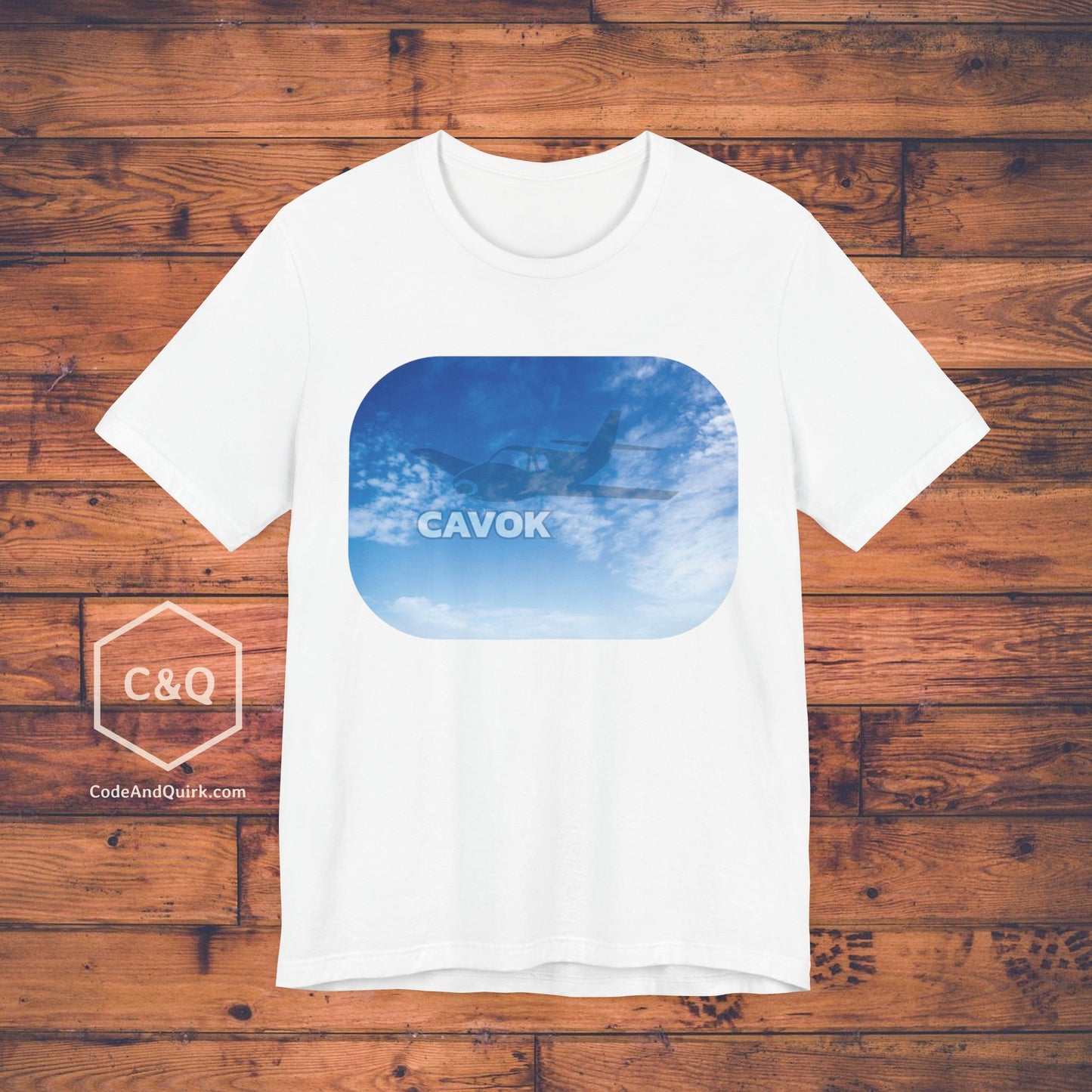 CAVOK blue sky aviation geek's T-Shirt v2
