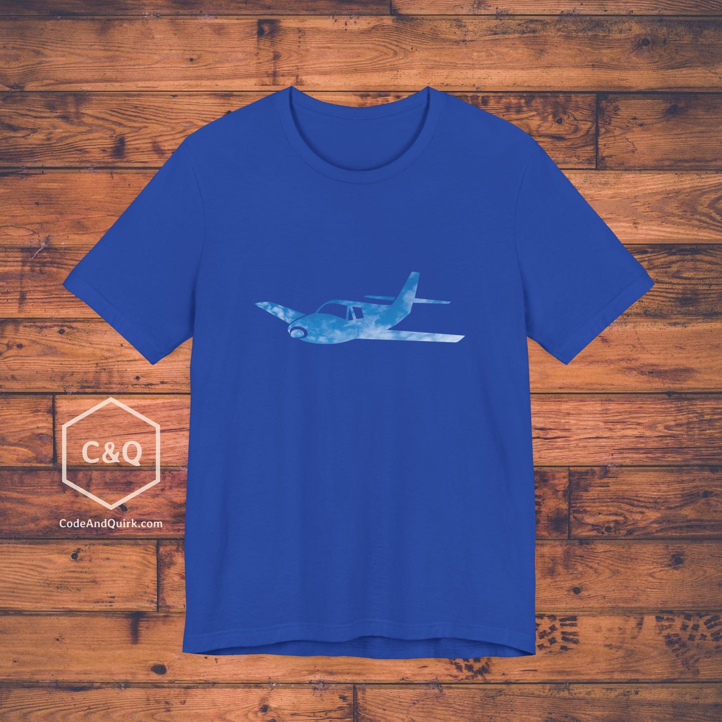 GA plane outline in the sky aviation geek's T-Shirt
