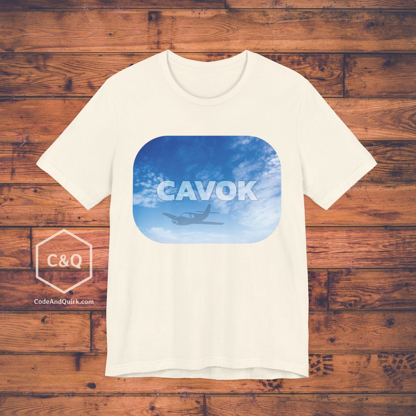 CAVOK blue sky aviation geek's T-Shirt v1