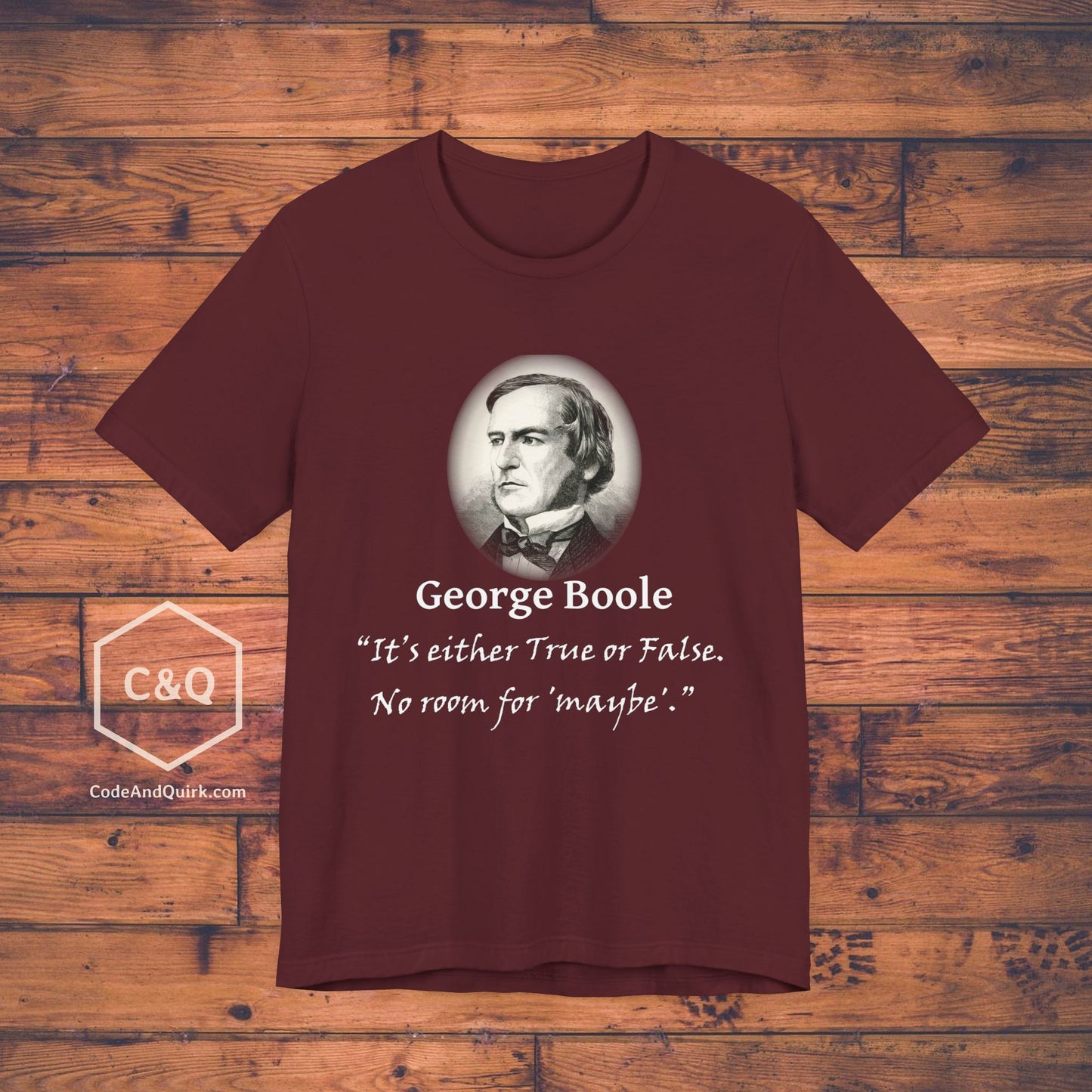 George Boole fake quote geeky T-Shirt