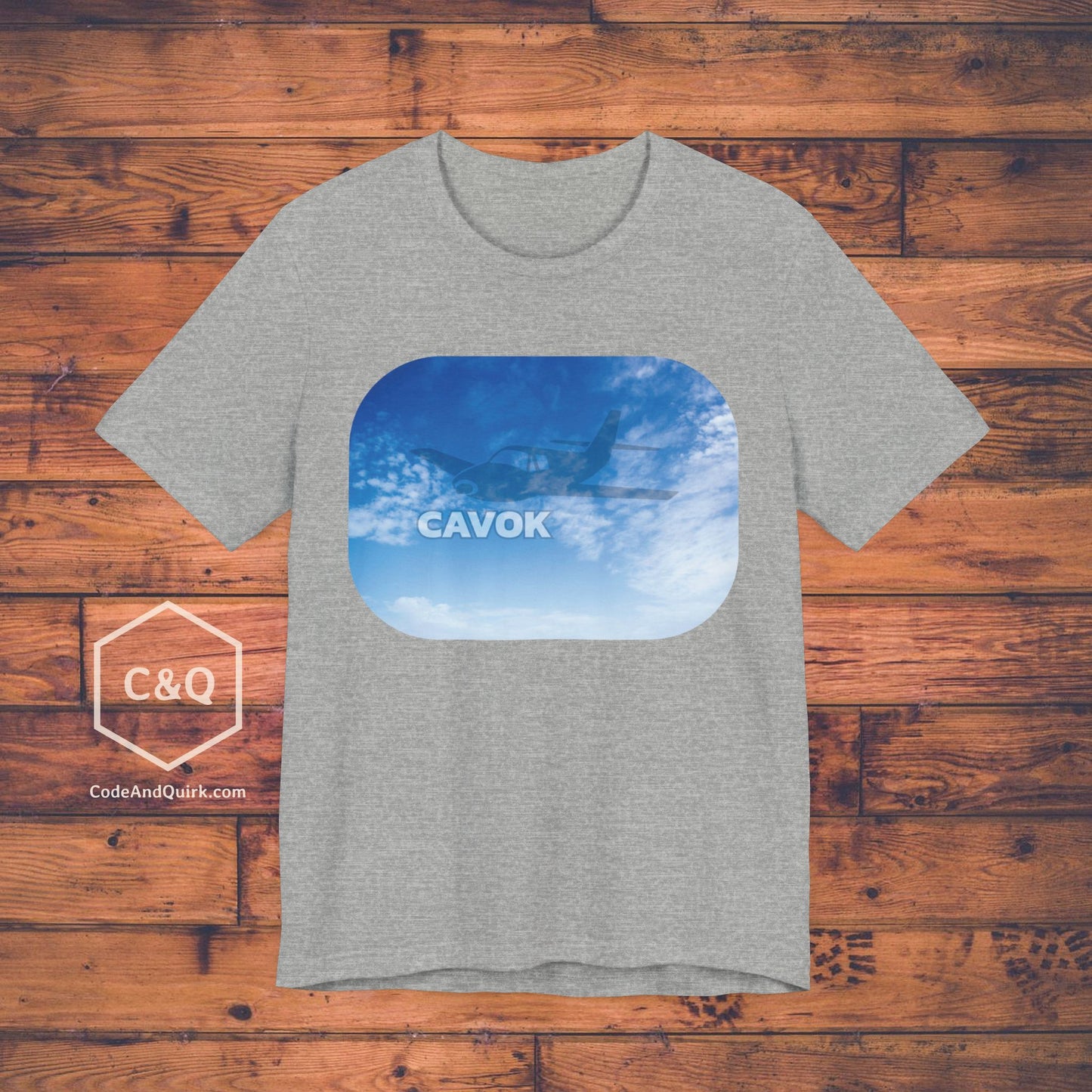 CAVOK blue sky aviation geek's T-Shirt v2