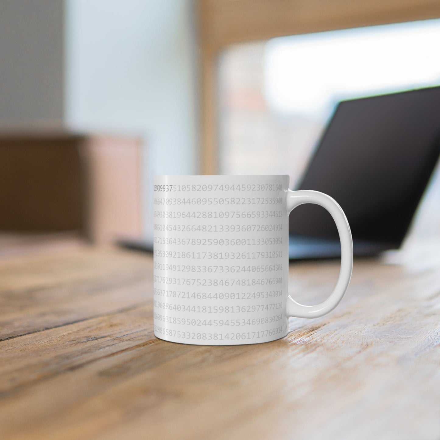 Mug 11oz Pi digits good enough for NASA geeky mug
