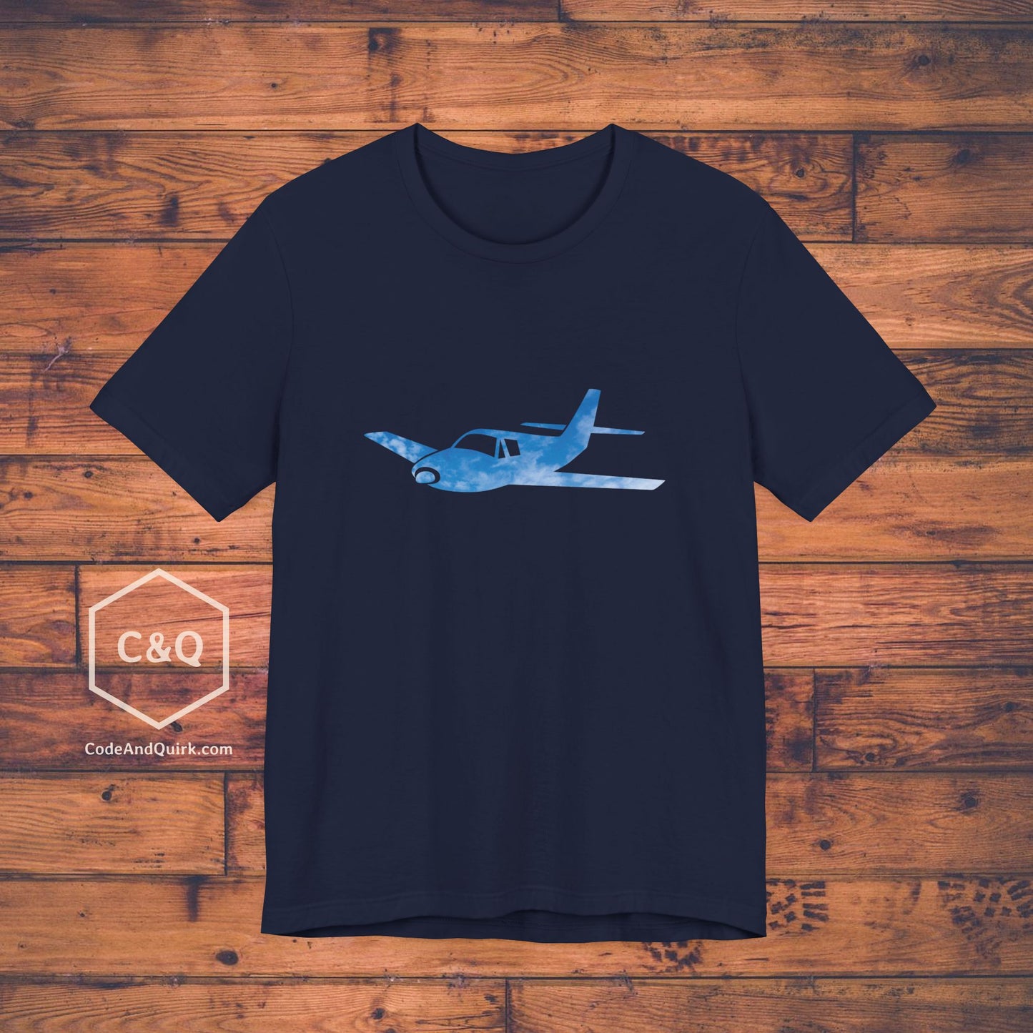 GA plane outline in the sky aviation geek's T-Shirt