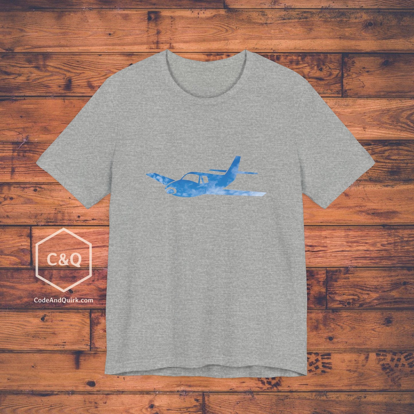 GA plane outline in the sky aviation geek's T-Shirt