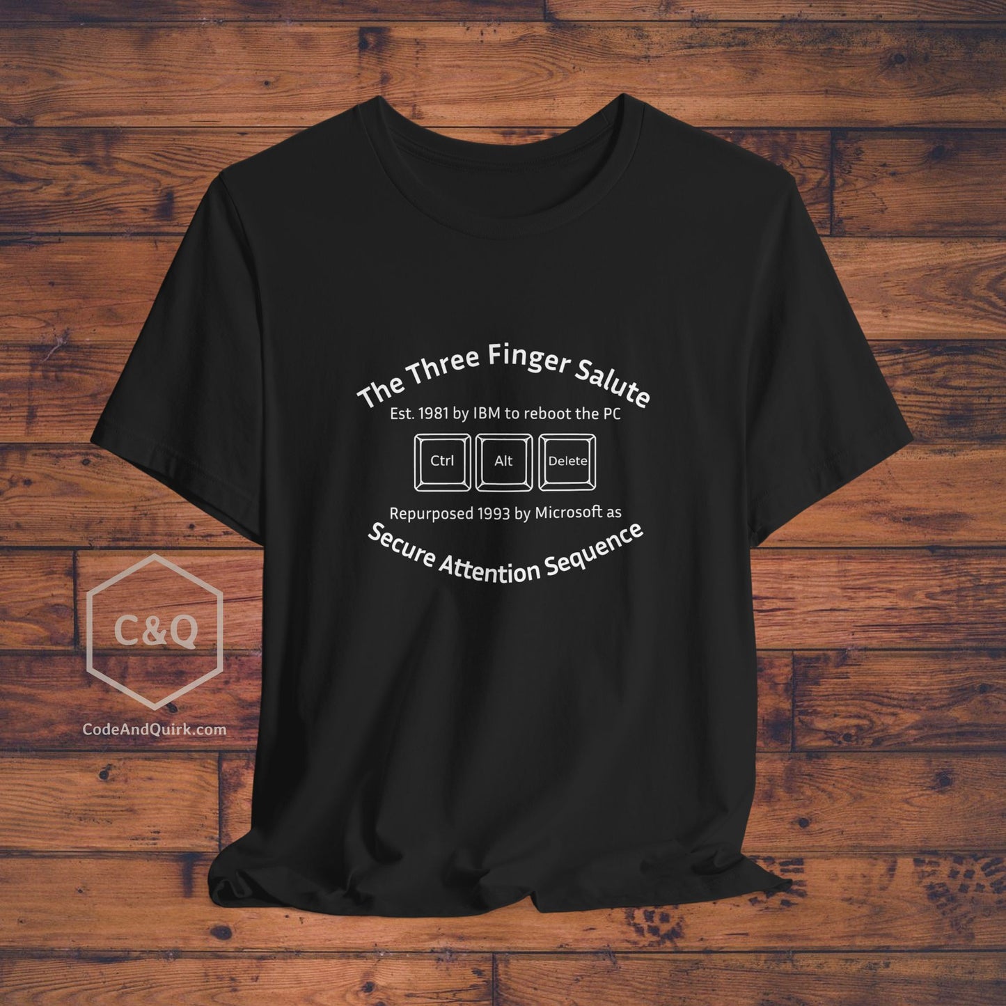 Ctrl+Alt+Delete history geeky T-shirt