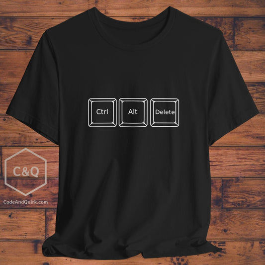 Ctrl+Alt+Delete geeky T-shirt