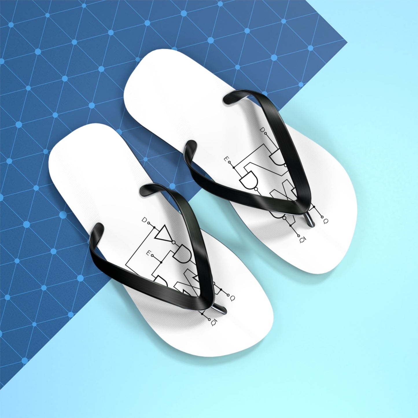 Shoes Flip Flops with a flip-flop schematic