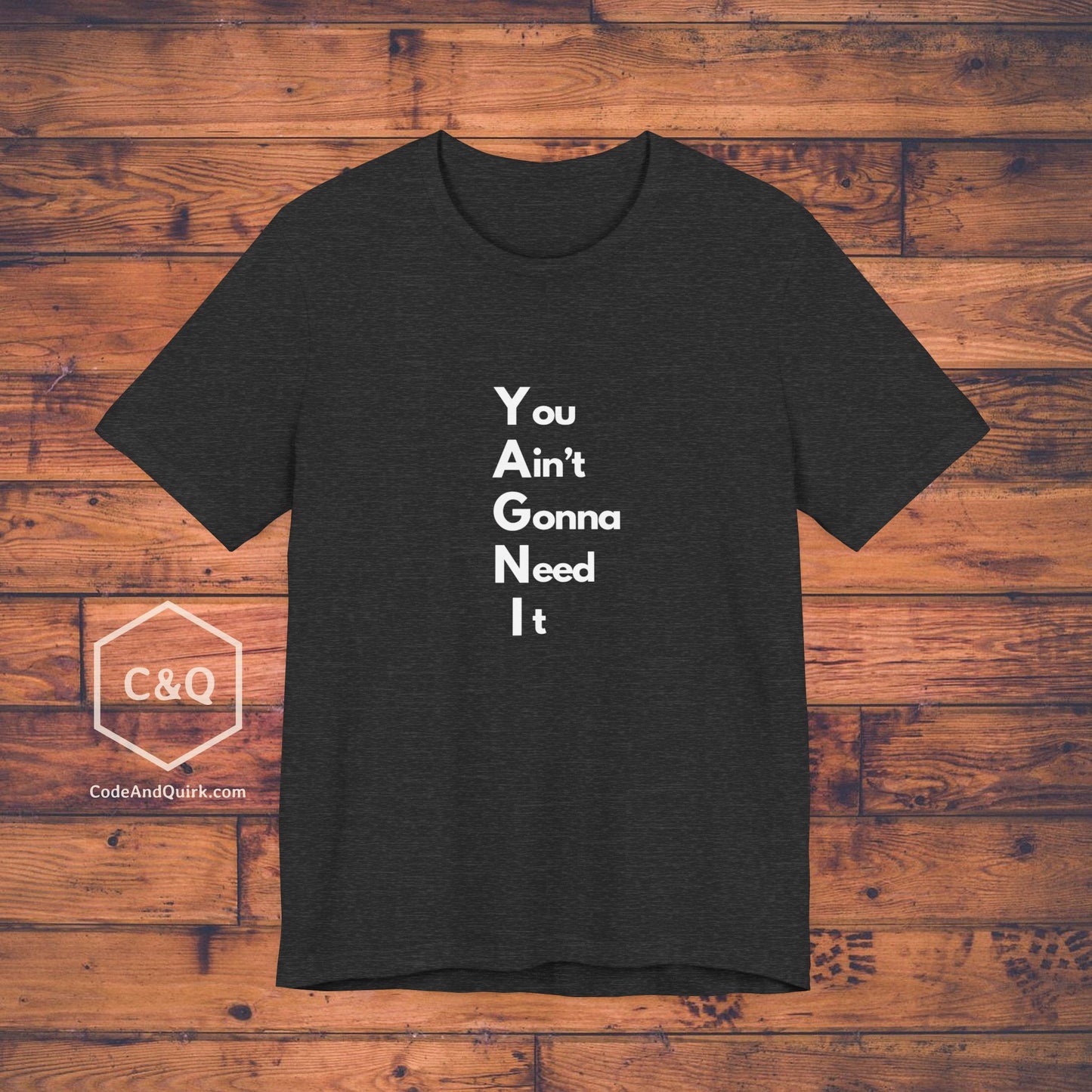 YAGNI shirt for coders - Unisex Jersey Short Sleeve Tee