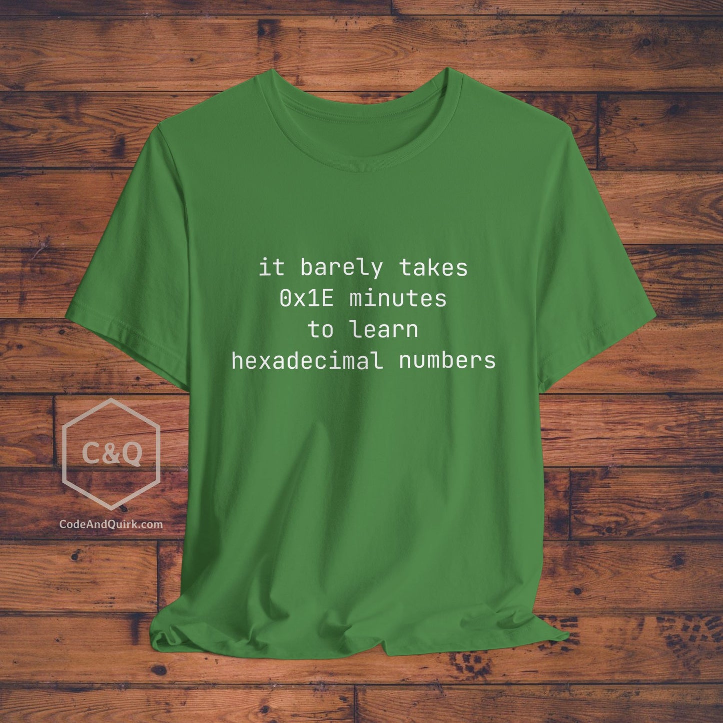 Hexadecimal numbers geeky T-Shirt - Unisex Jersey Short Sleeve Tee