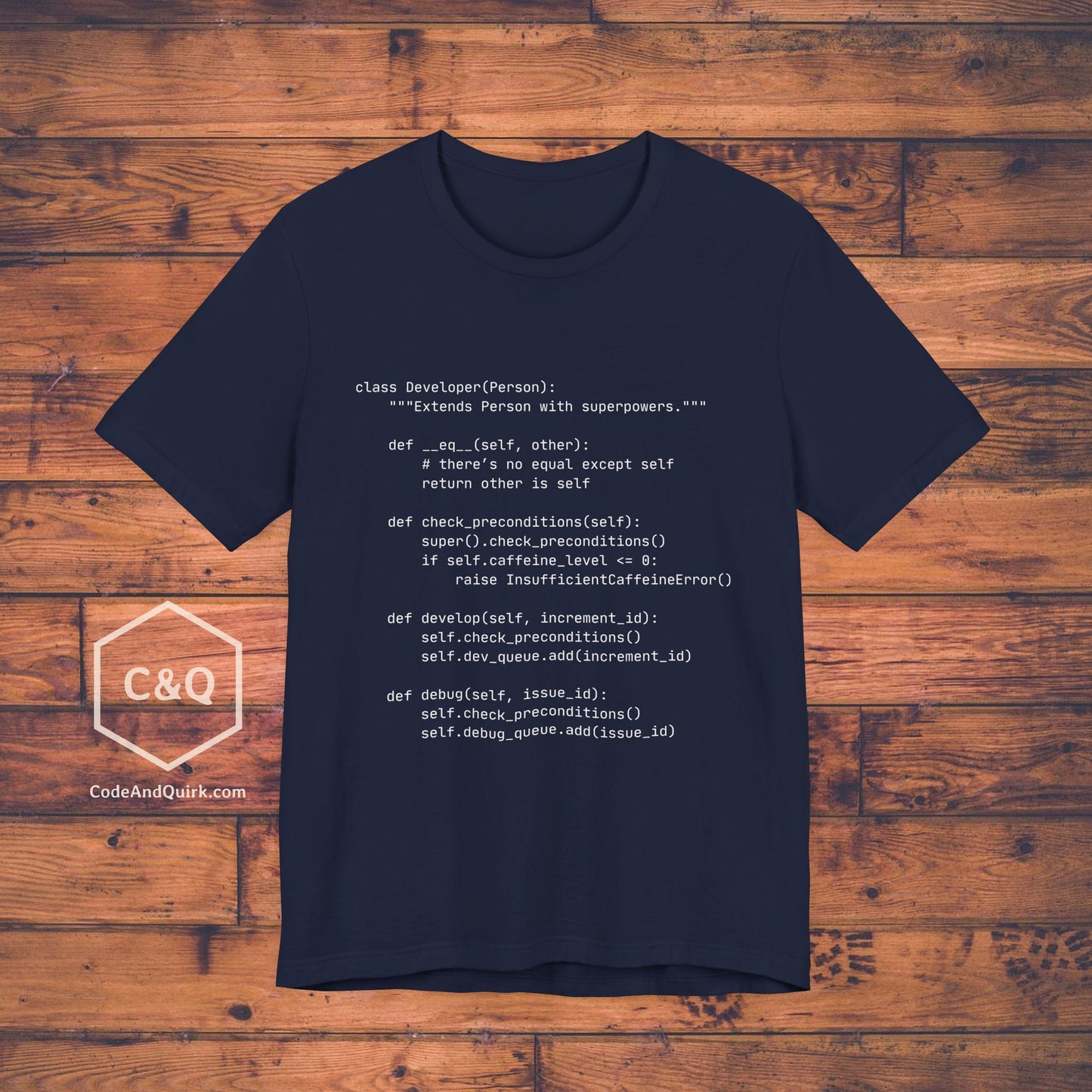 Python Developer class source code T-shirt - Unisex Jersey Short Sleeve Tee
