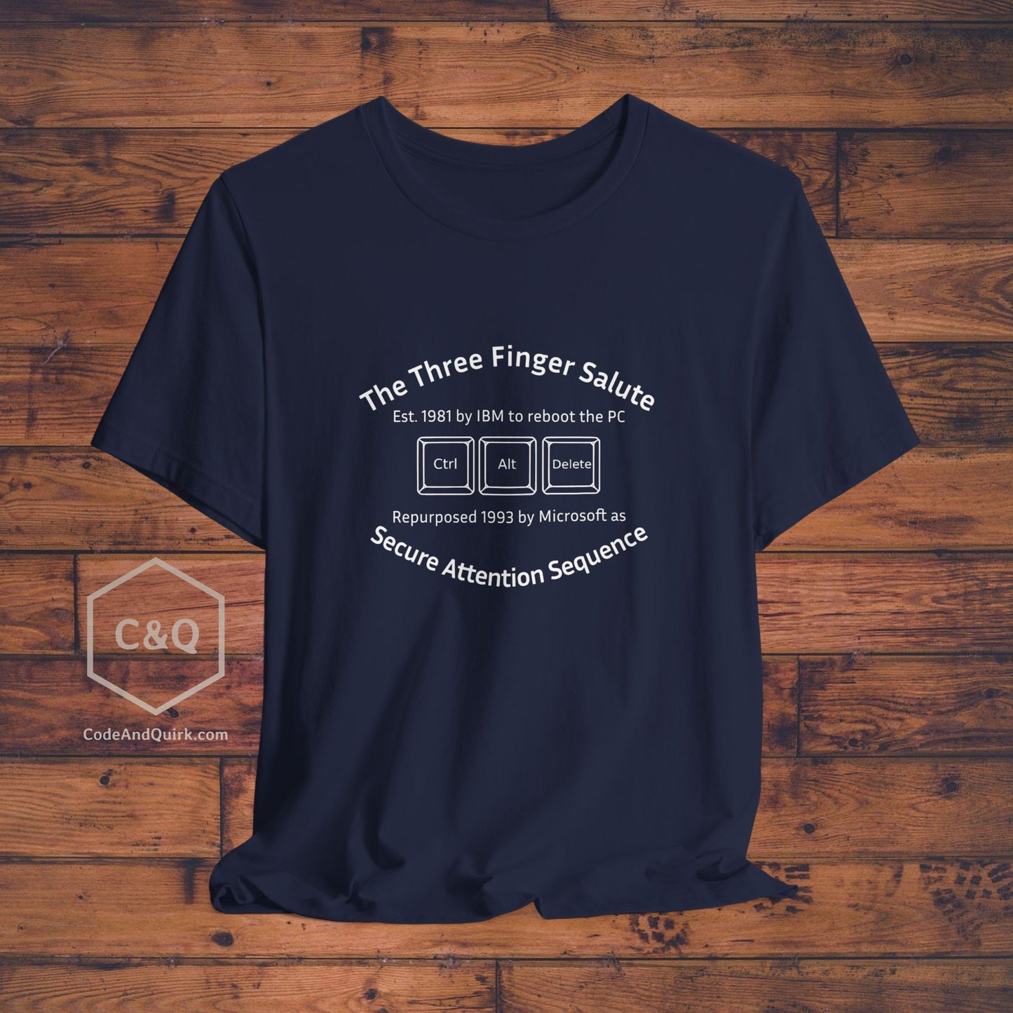 Ctrl+Alt+Delete history geeky T-shirt