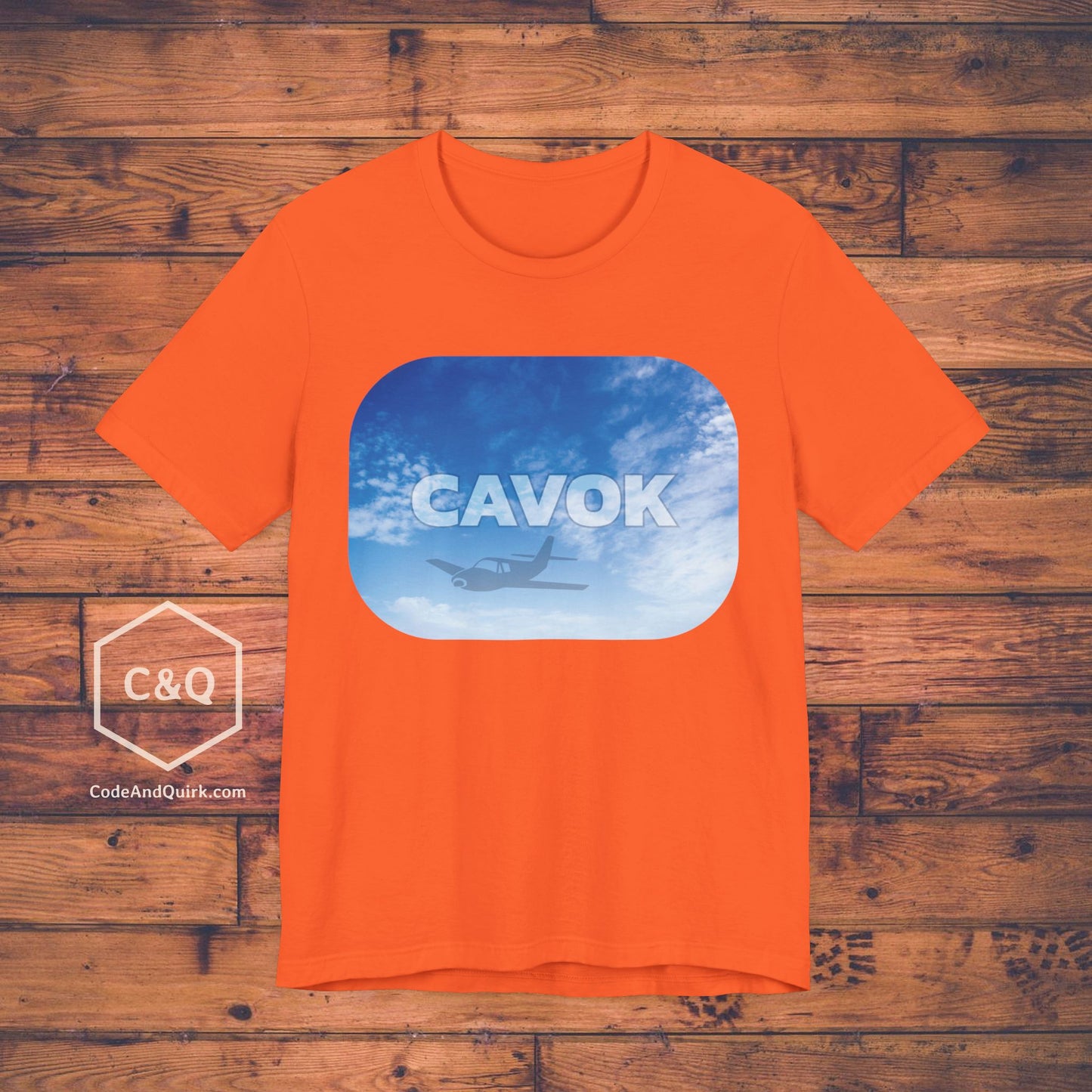 CAVOK blue sky aviation geek's T-Shirt v1