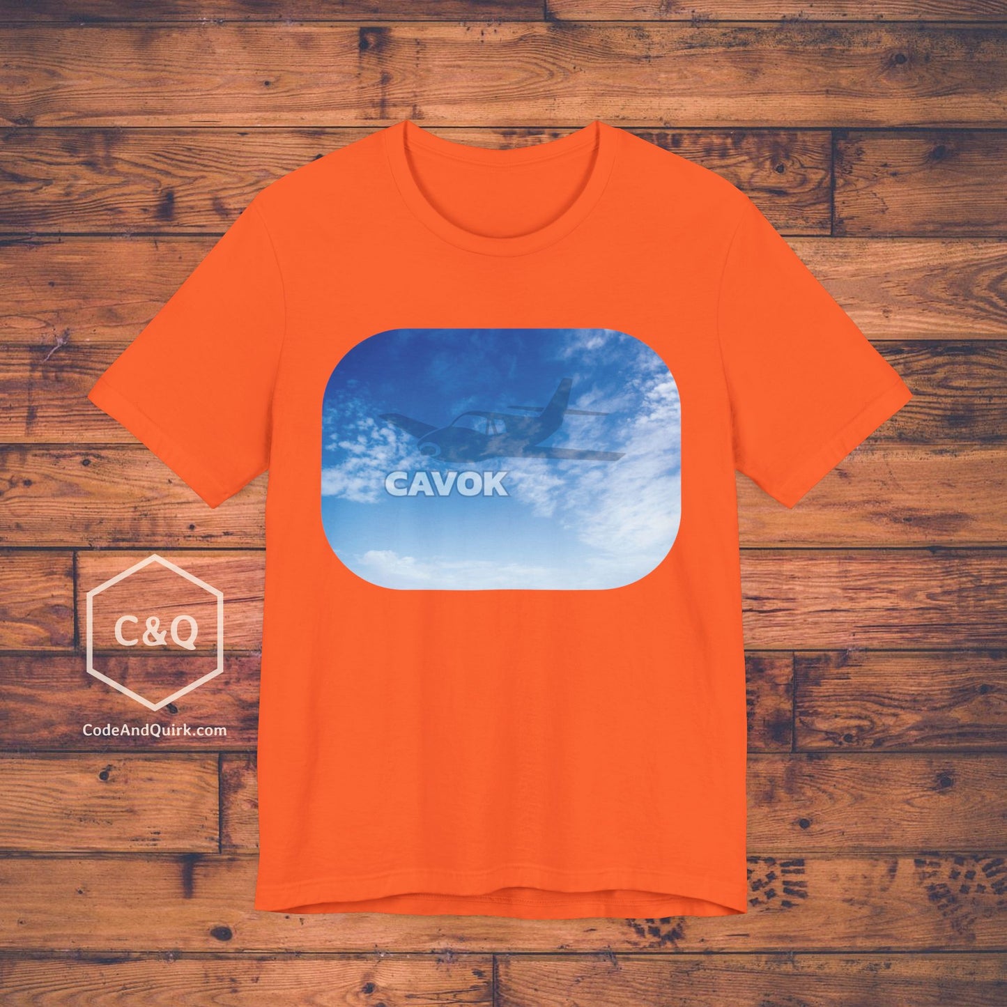 CAVOK blue sky aviation geek's T-Shirt v2