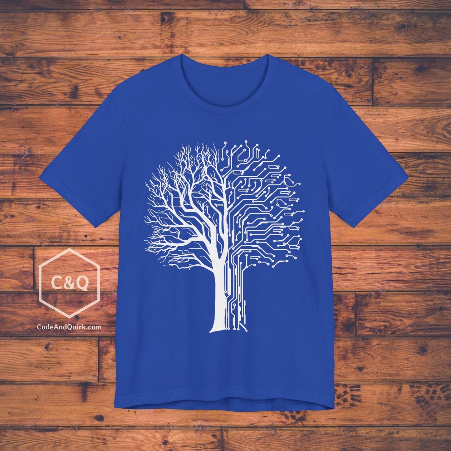 Electronic tree geeky T-shirt