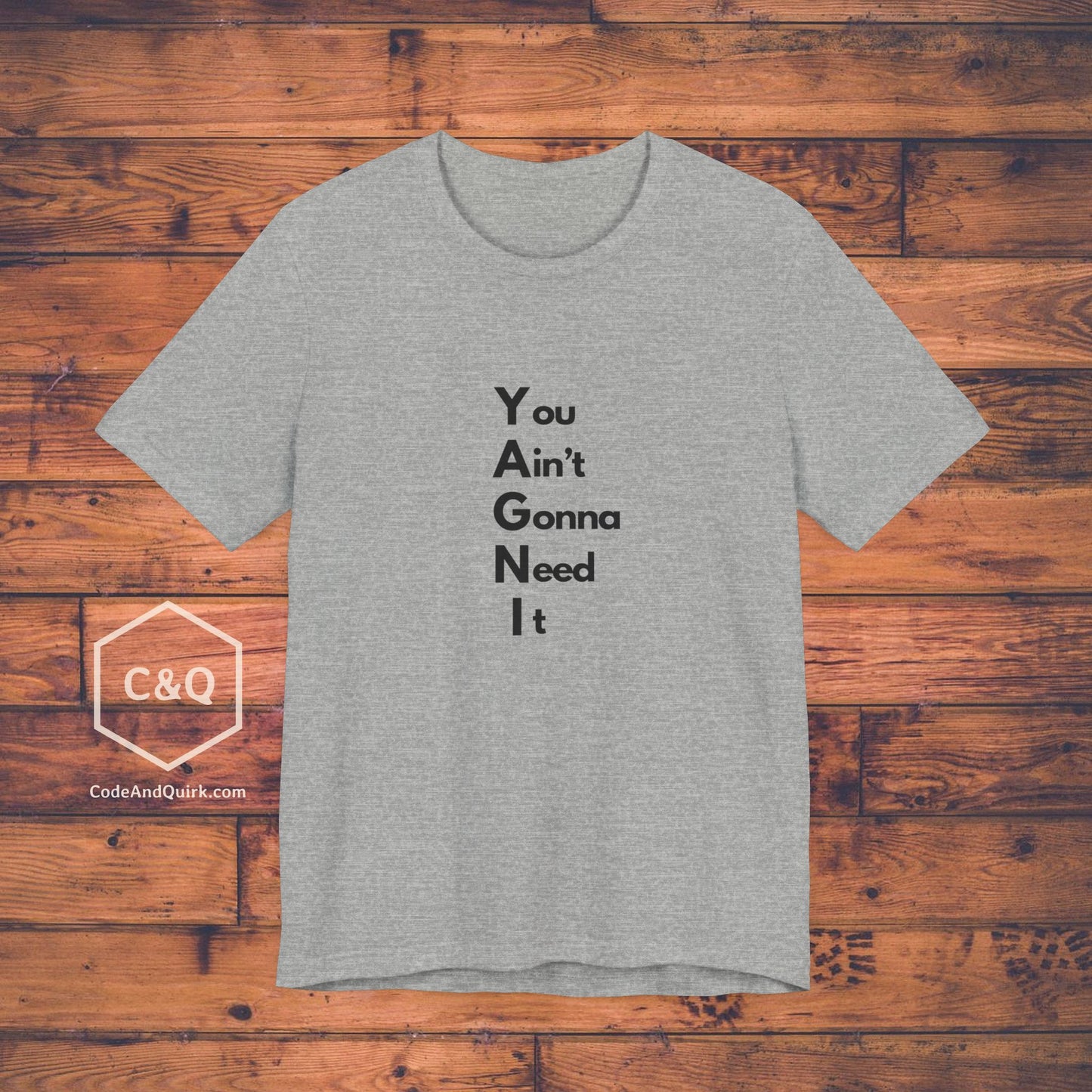 YAGNI shirt for coders - Unisex Jersey Short Sleeve Tee