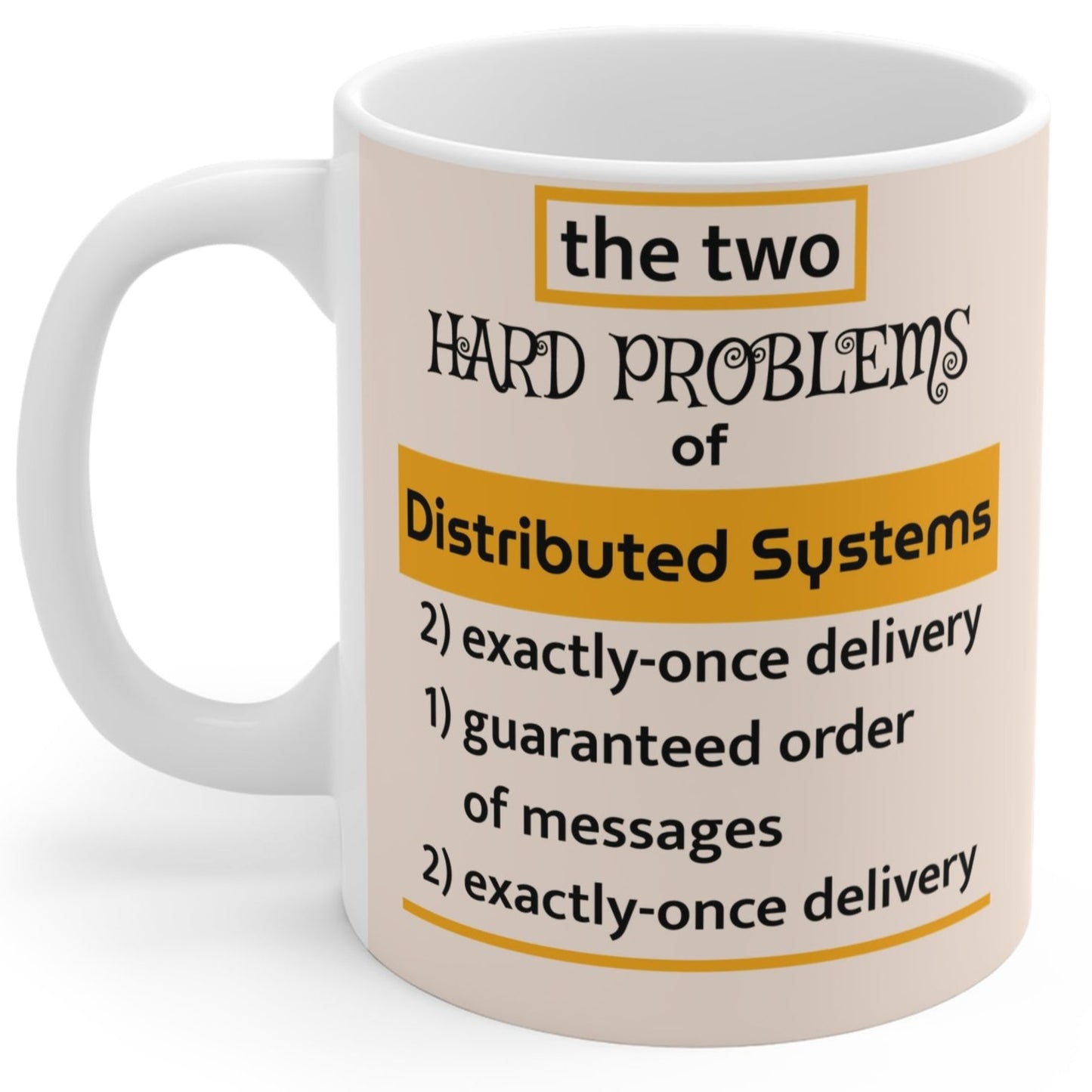 Two Hard Problems of Computer Science witty programmer's mug