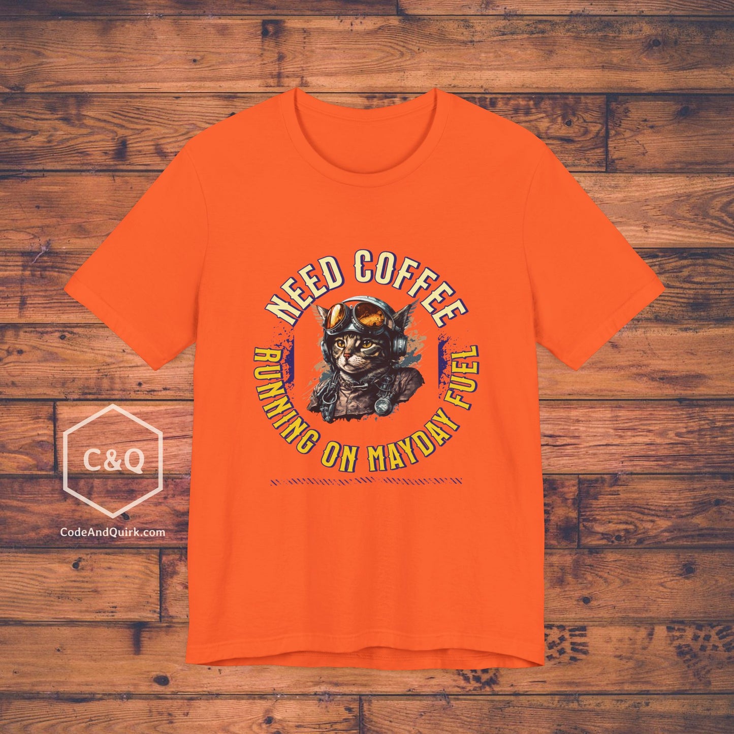 Mayday Fuel Pilot Cat - aviation fan's T-Shirt