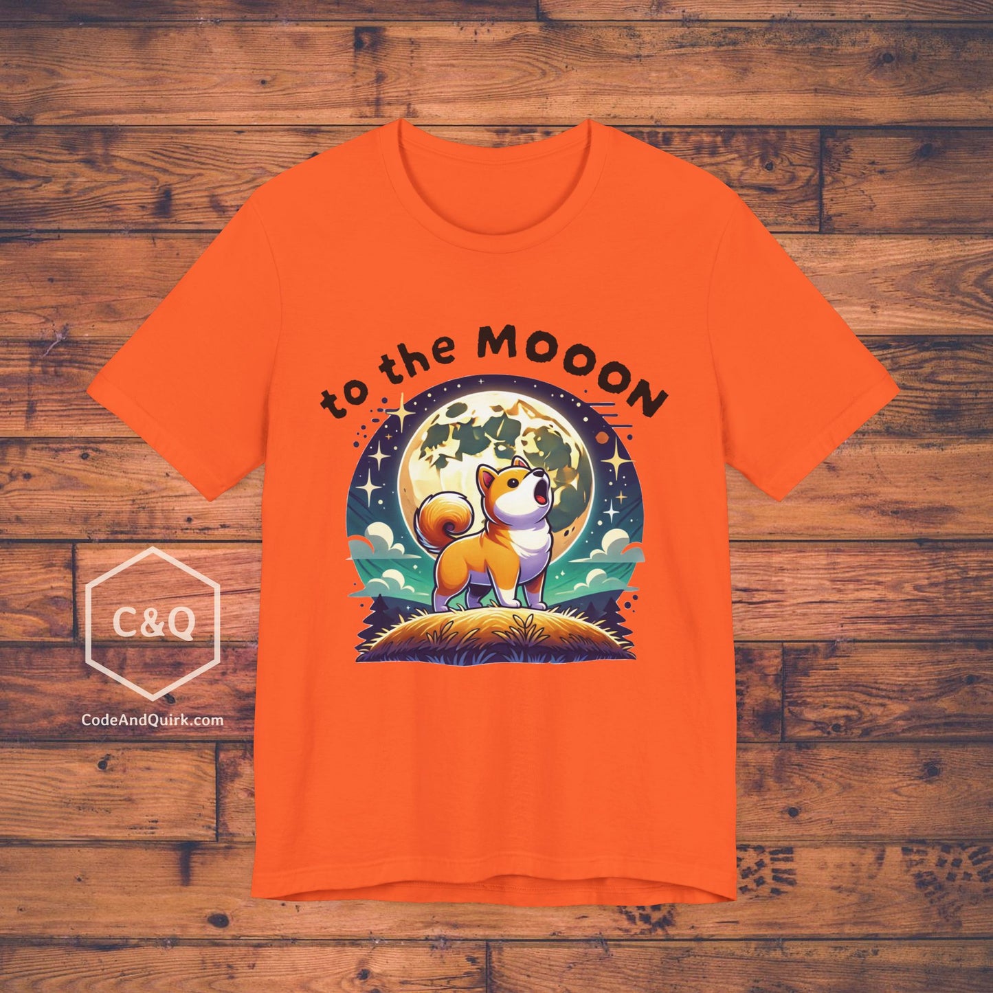 To the MOOON! Dogecoin Shiba doge crypto fans' geeky T-Shirt