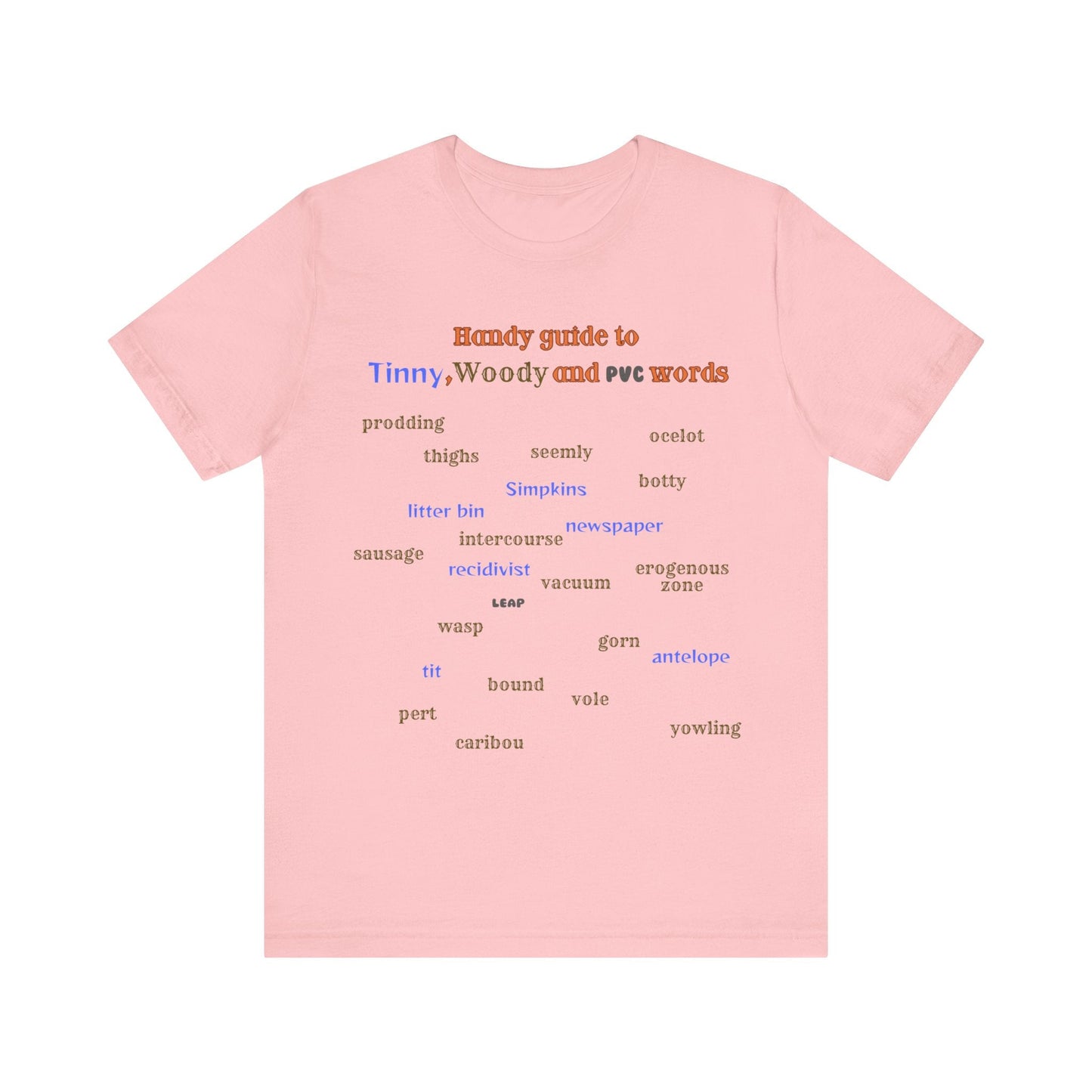 T-Shirt Woody and Tinny Words Monty Python T-shirt, Unisex Jersey Short Sleeve Tee
