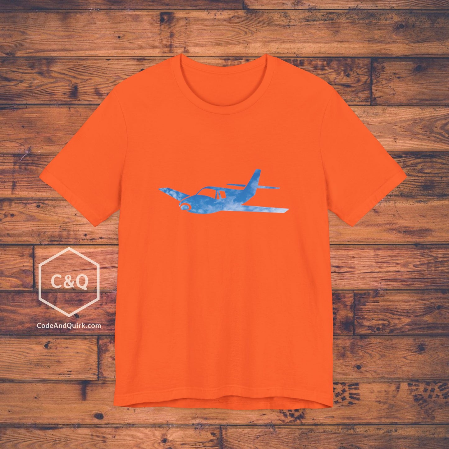 GA plane outline in the sky aviation geek's T-Shirt