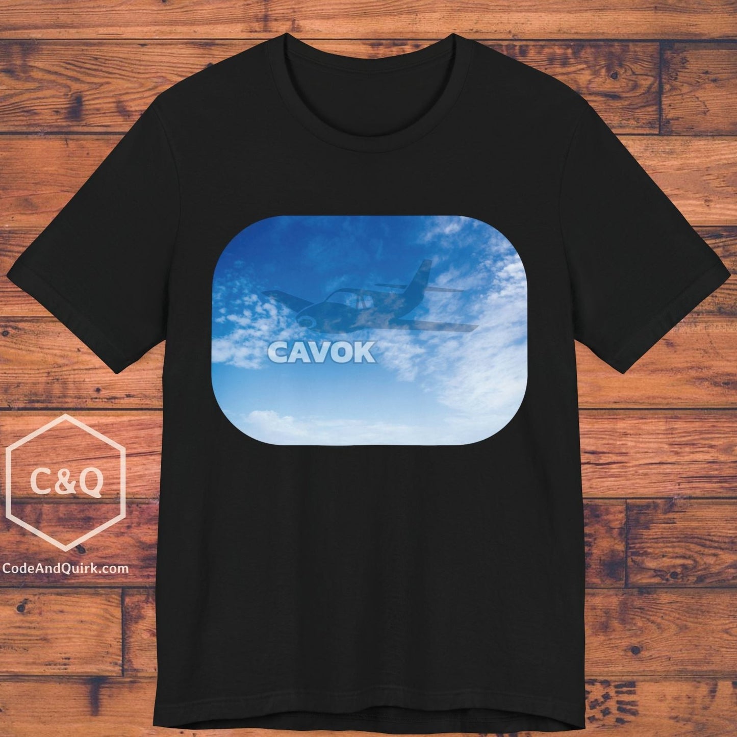 CAVOK blue sky aviation geek's T-Shirt v2