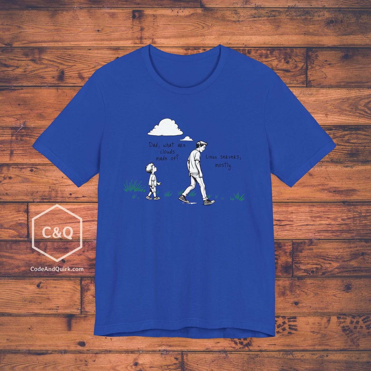 What are clouds made of - Linux servers, geeky T-shirt