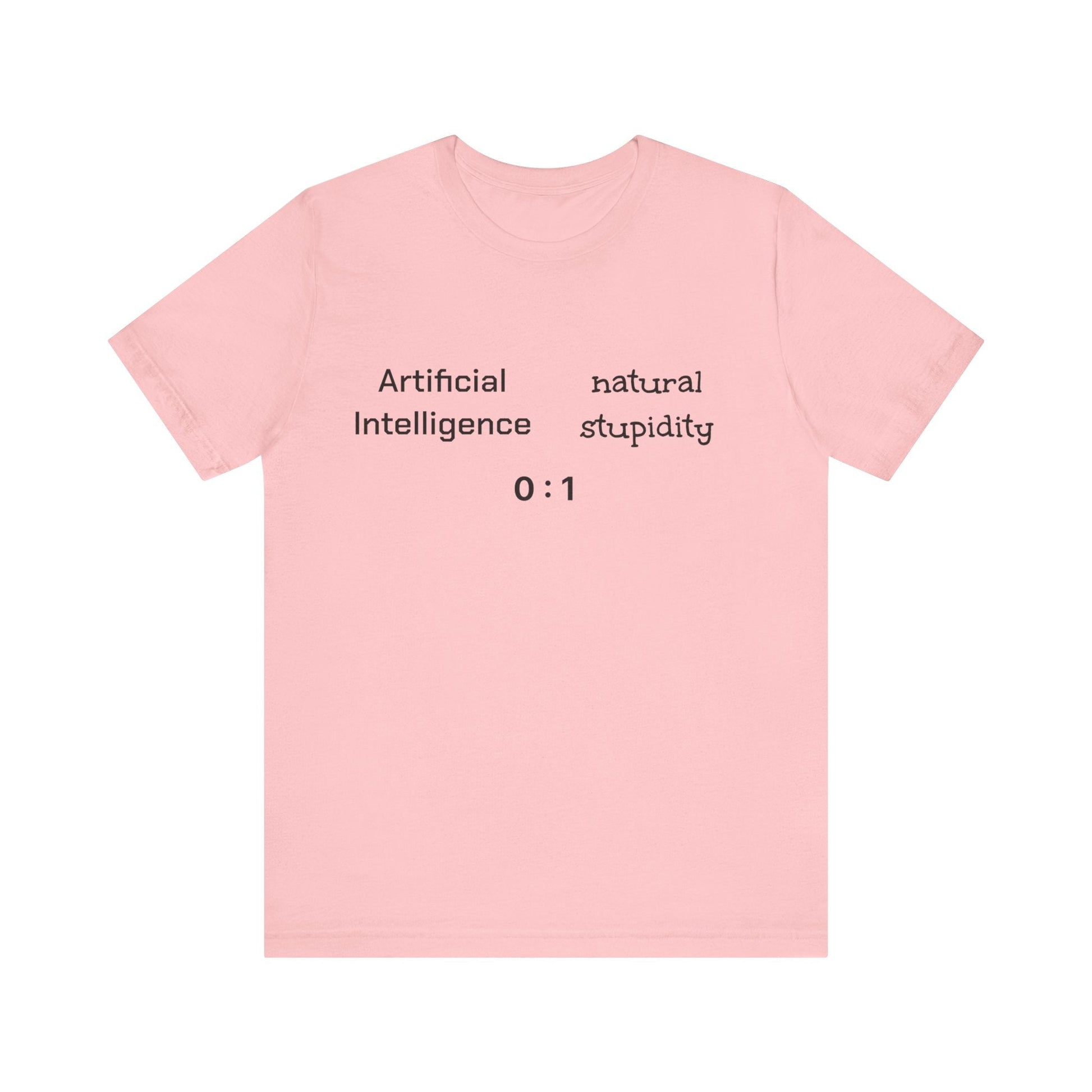 T-Shirt Artificial Intelligence vs Natural Stupidity T-Shirt, Unisex Jersey Short Sleeve Tee
