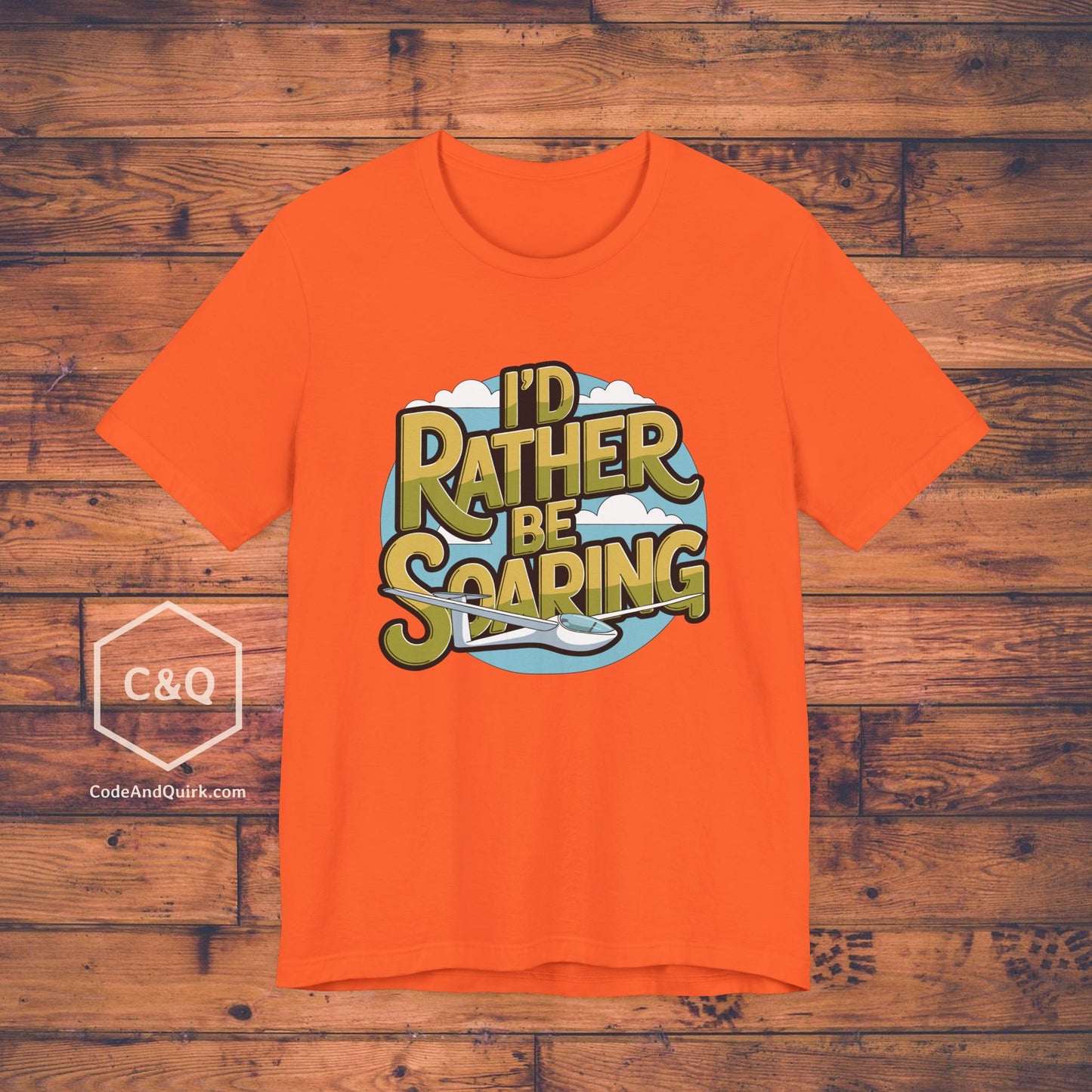 I'd Rather Be Soaring - glider pilot's T-Shirt