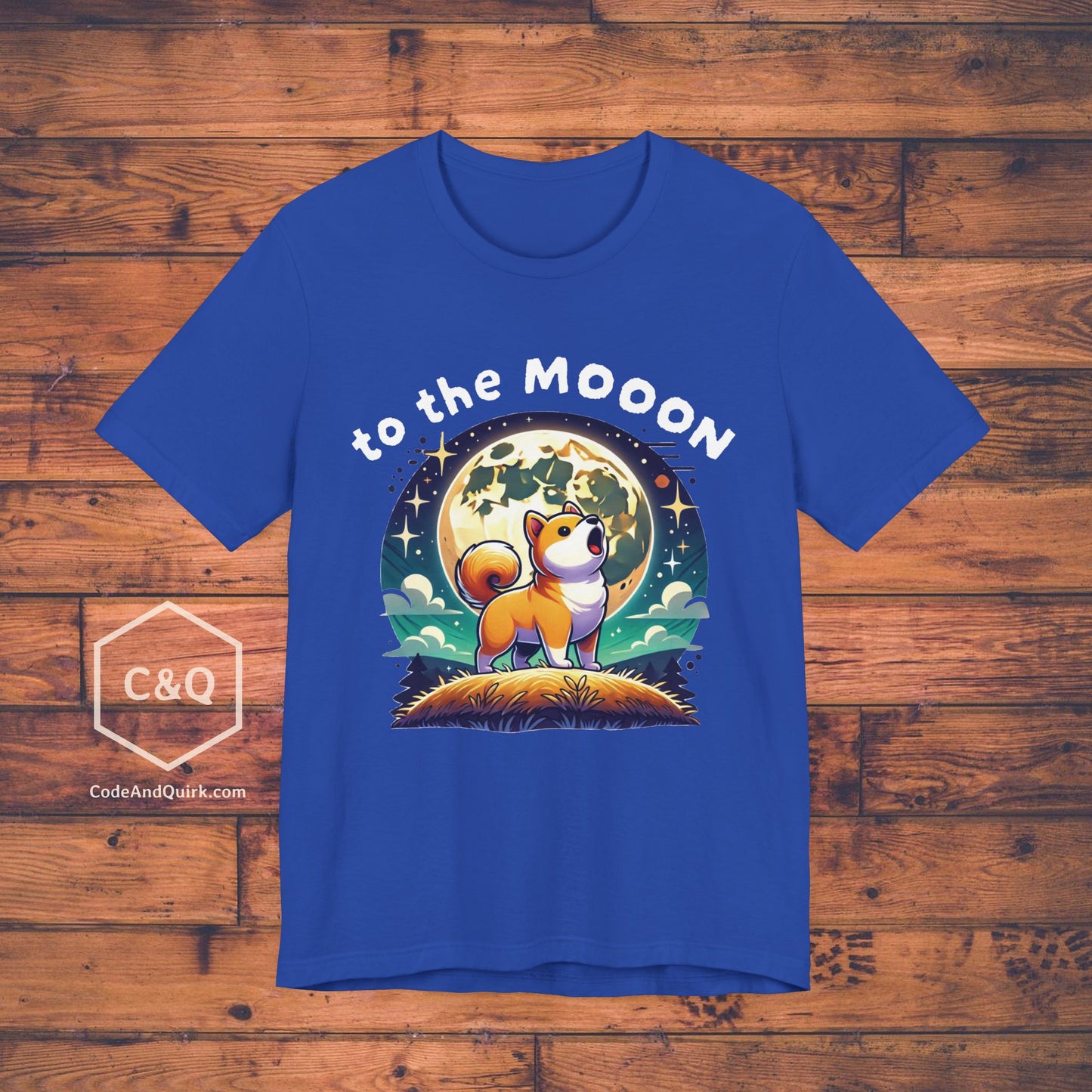 To the MOOON! Dogecoin Shiba doge crypto fans' geeky T-Shirt