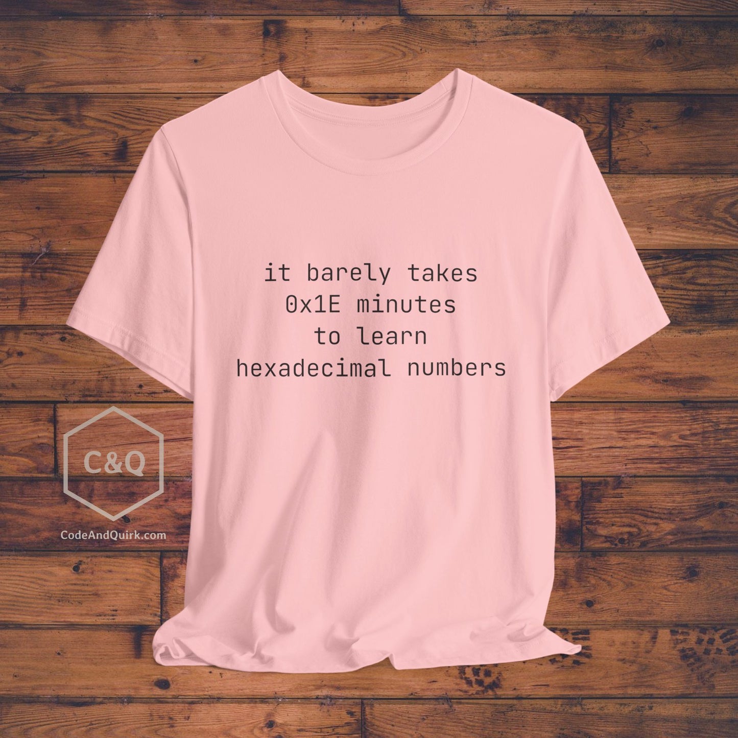 Hexadecimal numbers geeky T-Shirt - Unisex Jersey Short Sleeve Tee