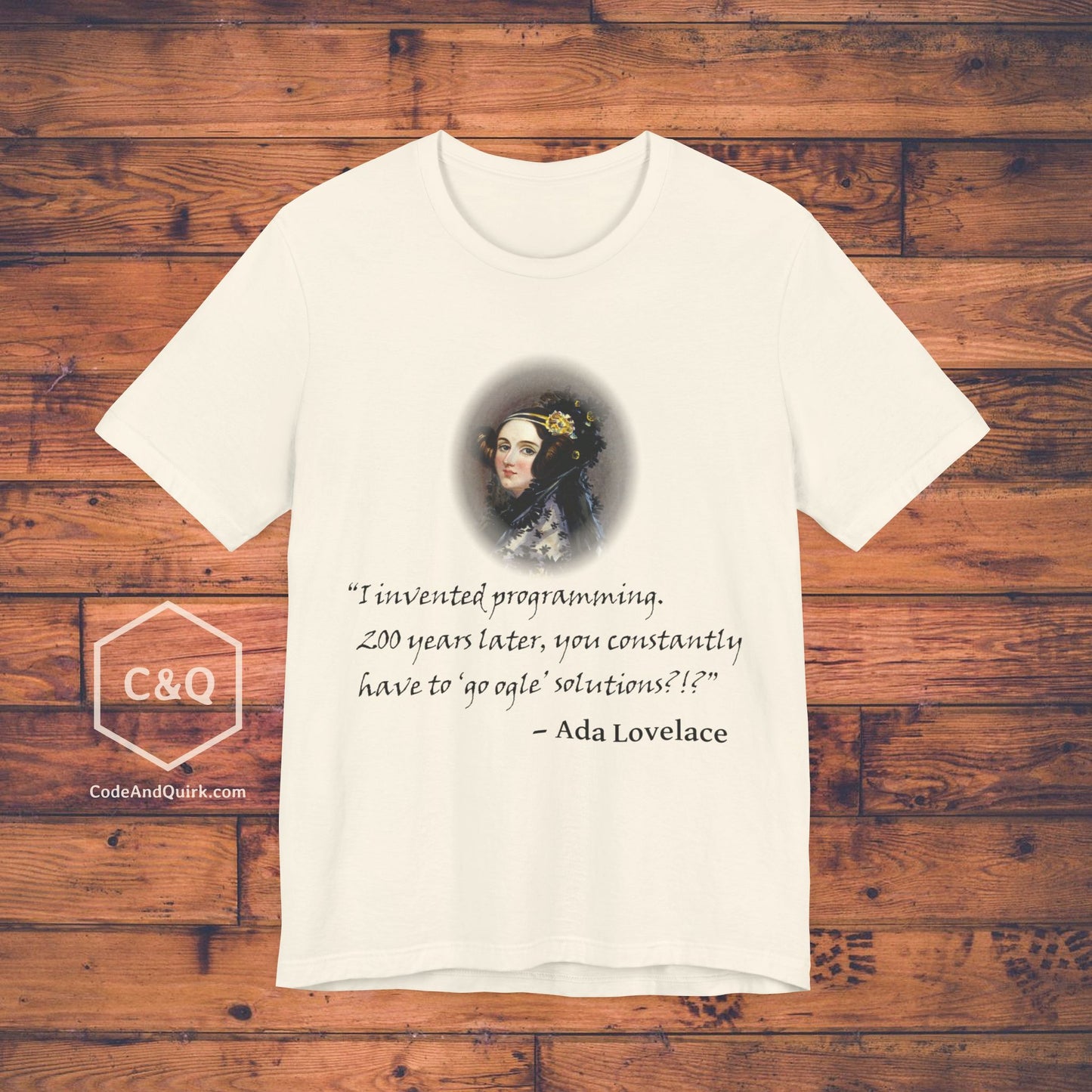 Ada Lovelace quote programmer's T-Shirt, v2