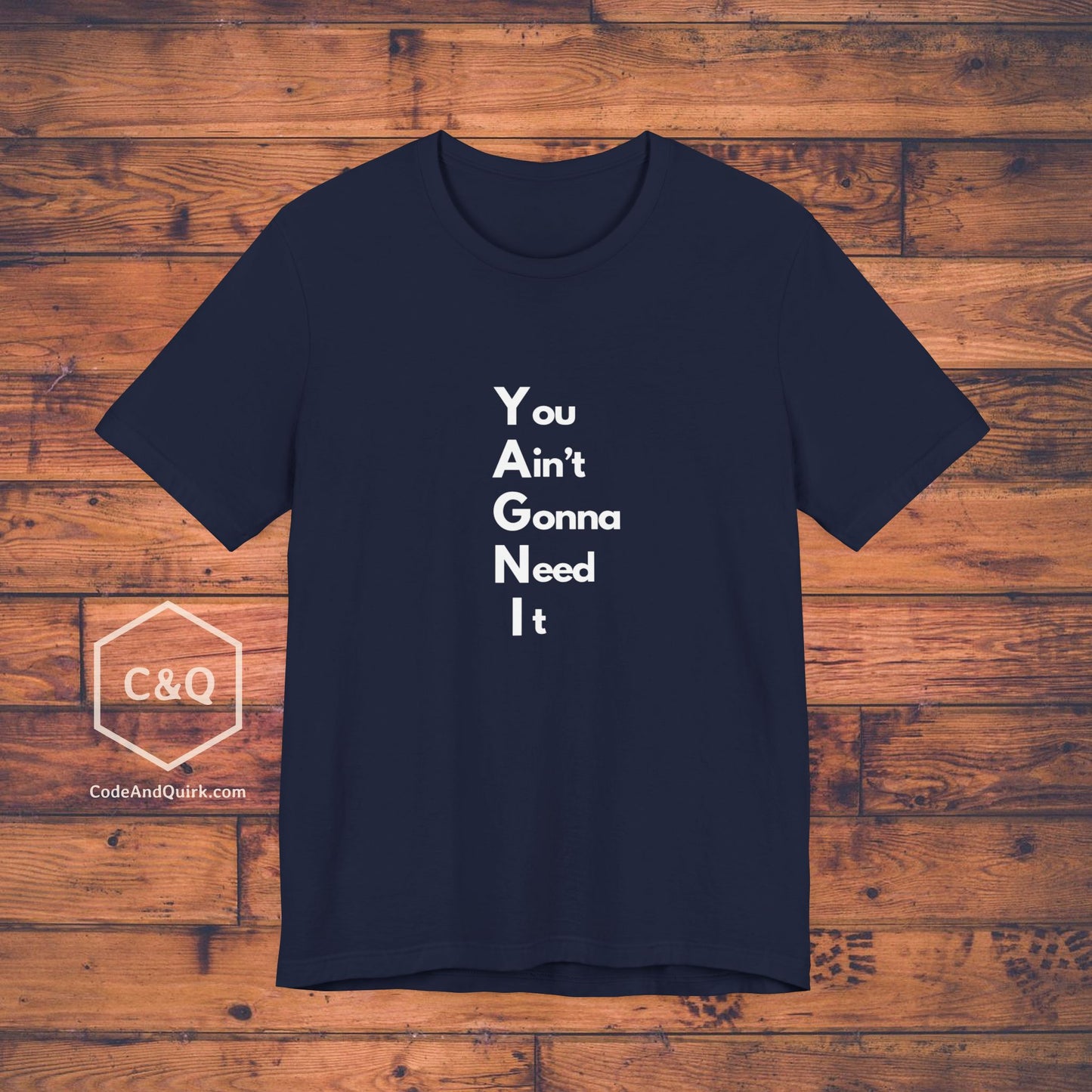 YAGNI shirt for coders - Unisex Jersey Short Sleeve Tee