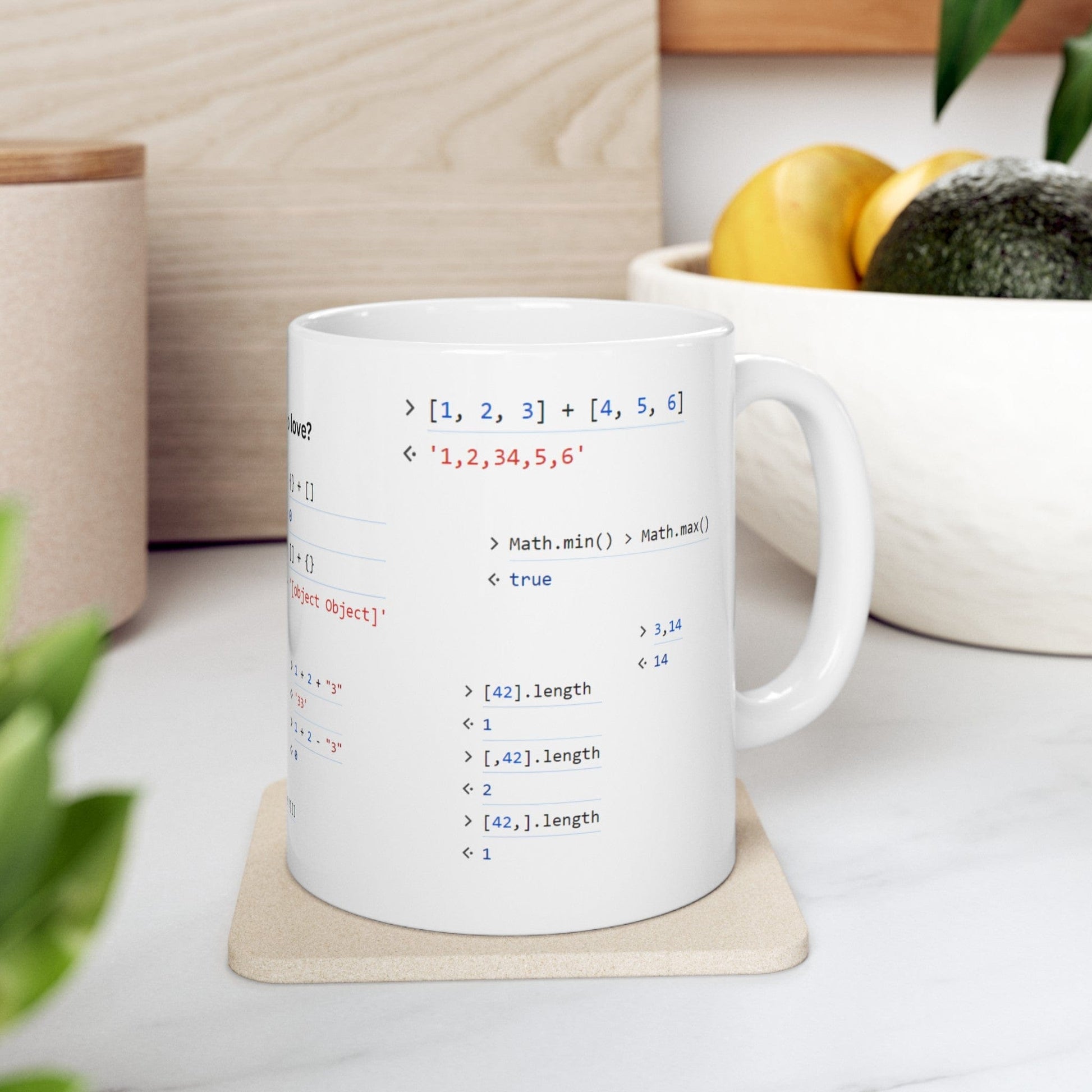 Mug 11oz JavaScript weirdness mug for coders