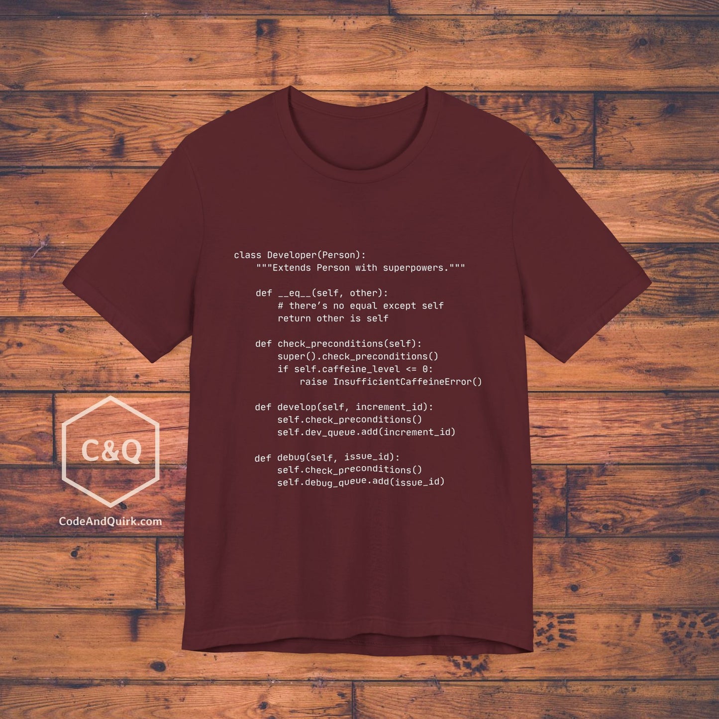 Python Developer class source code T-shirt - Unisex Jersey Short Sleeve Tee