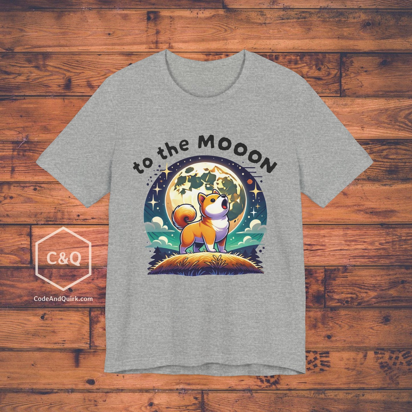 To the MOOON! Dogecoin Shiba doge crypto fans' geeky T-Shirt