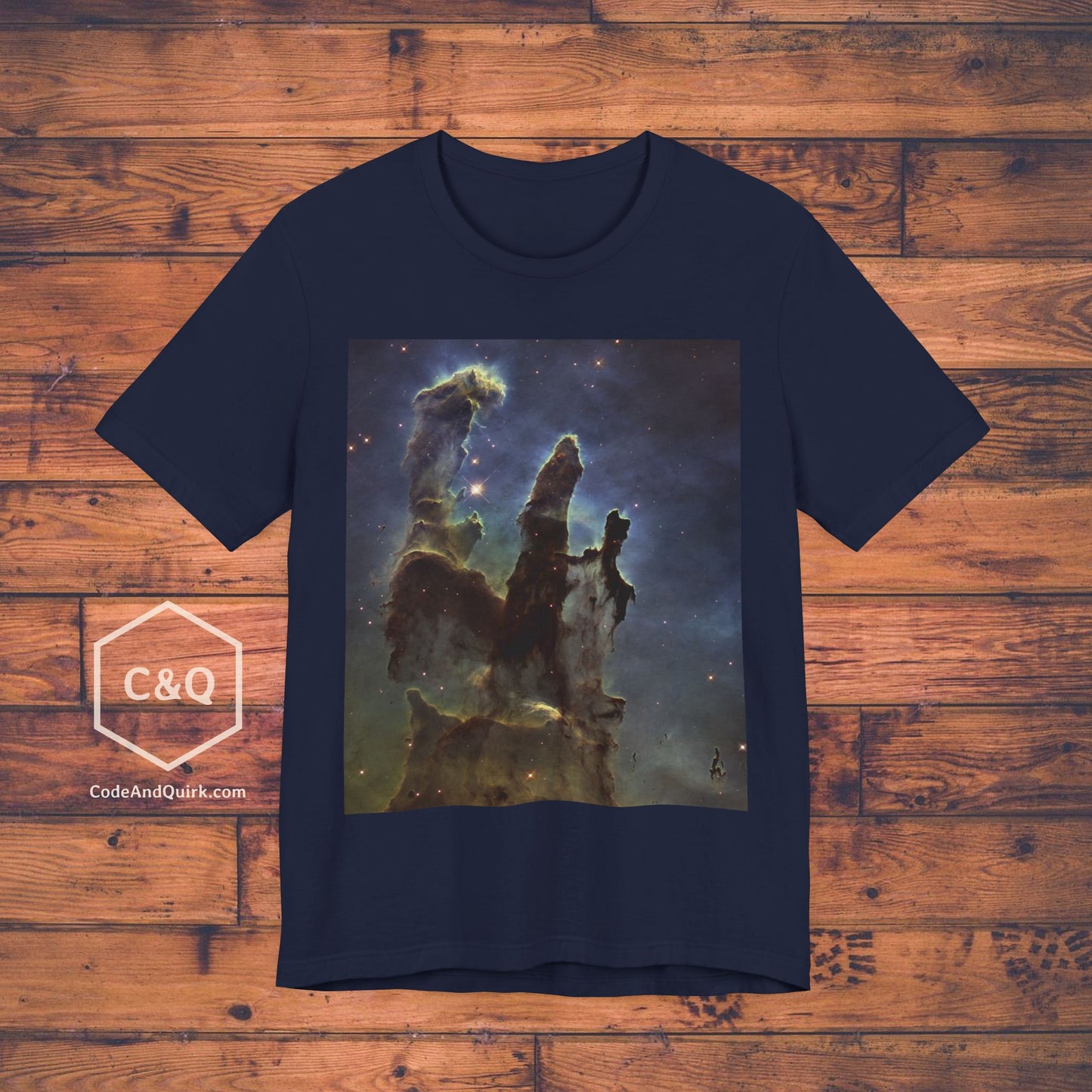 Pillars of Creation Hubble space photo - geeky T-shirt