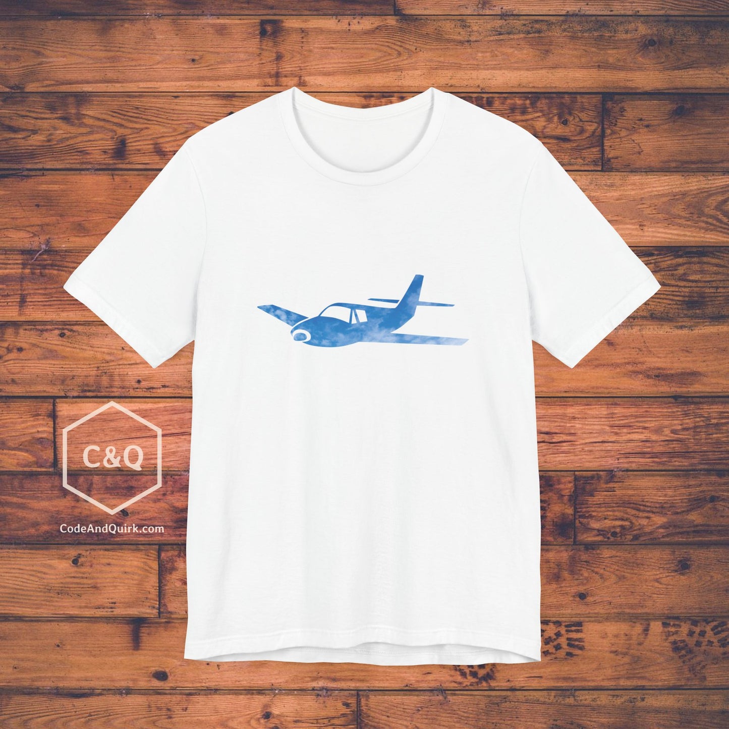 GA plane outline in the sky aviation geek's T-Shirt
