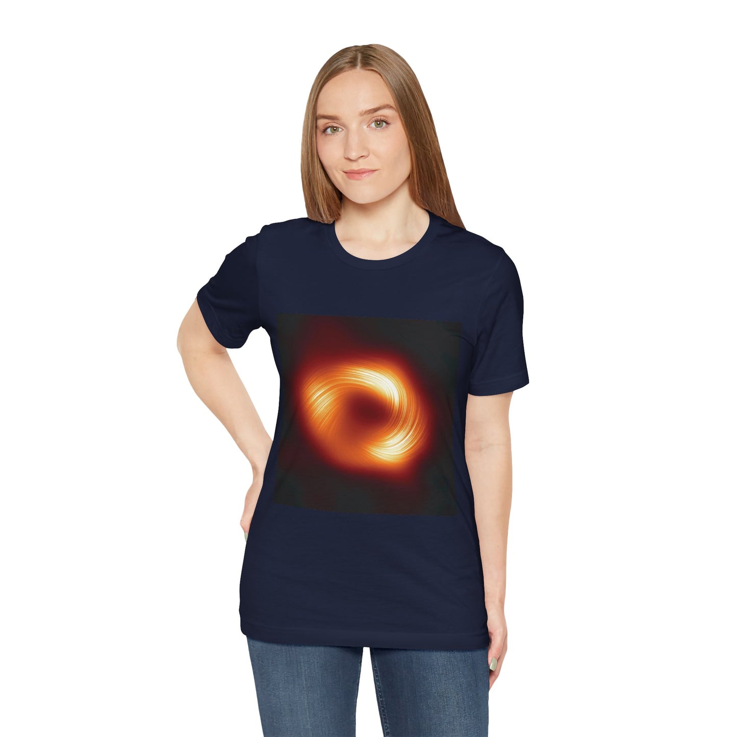Black hole Sgr A* polarized light space photo - geeky T-shirt