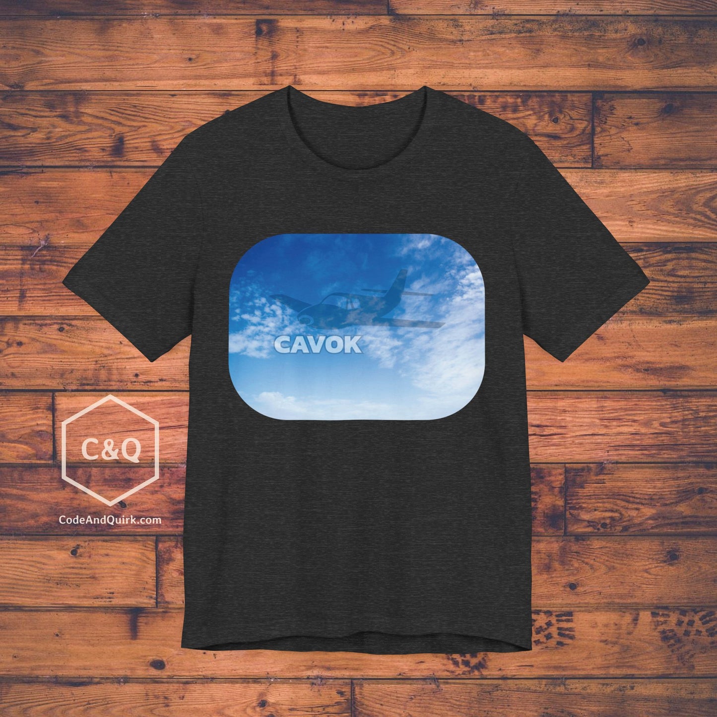CAVOK blue sky aviation geek's T-Shirt v2