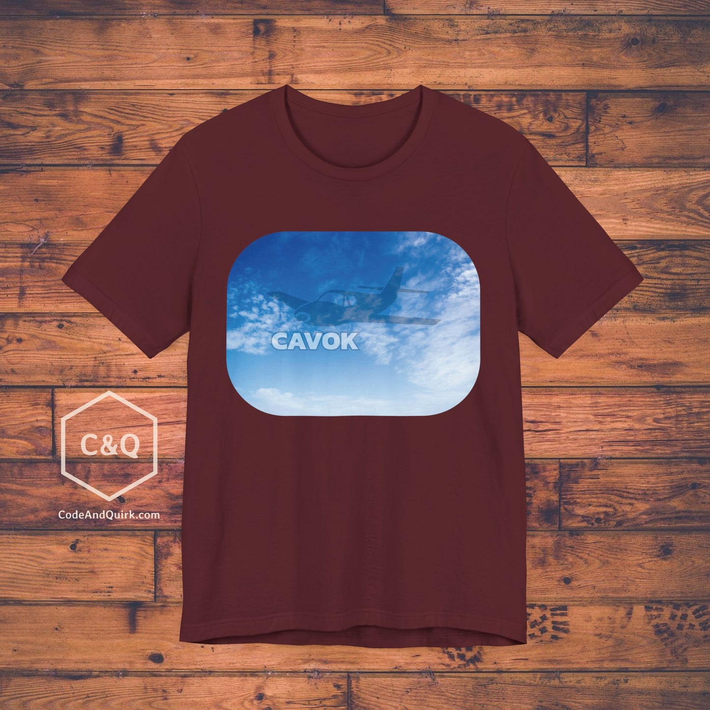 CAVOK blue sky aviation geek's T-Shirt v2