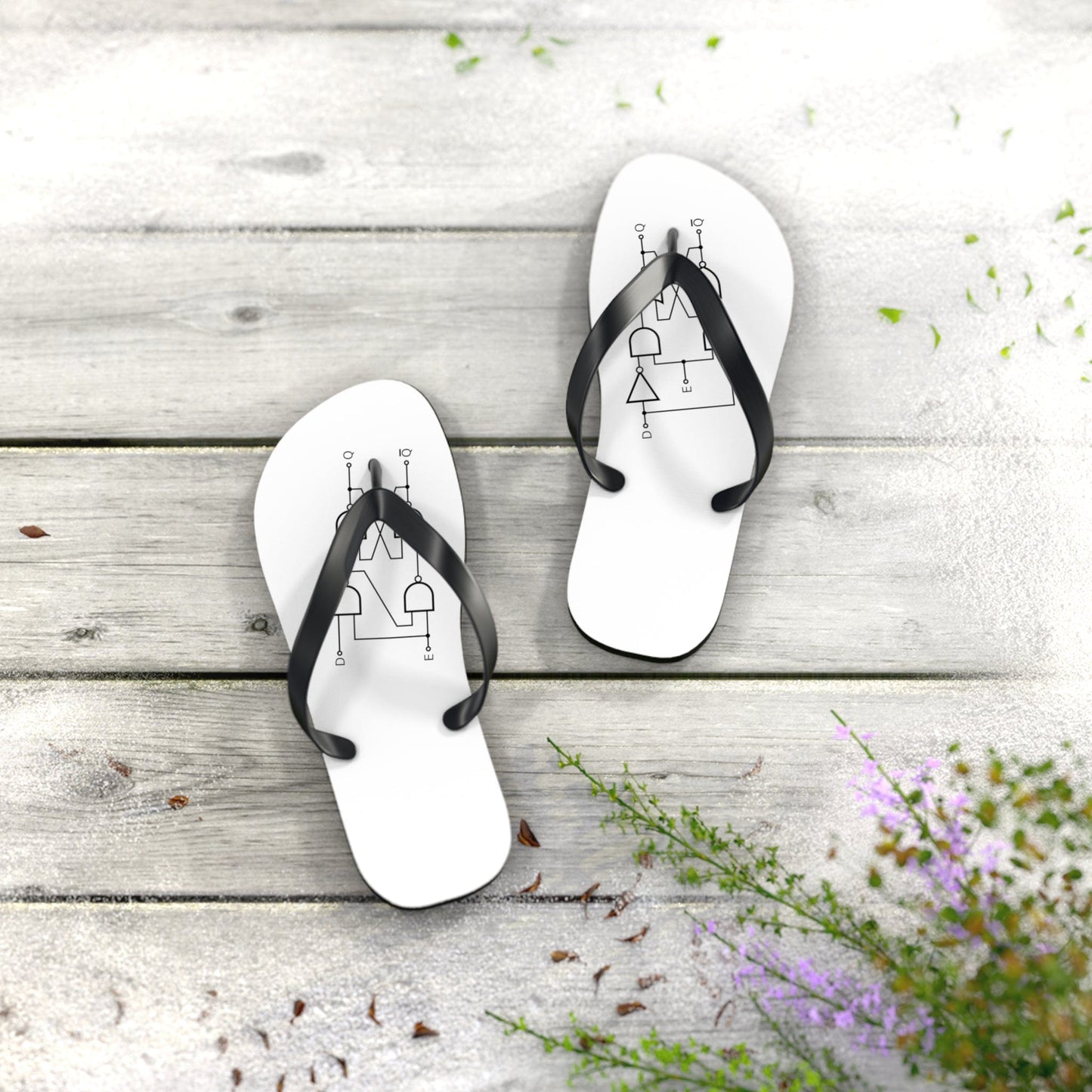 Shoes Flip Flops with a flip-flop schematic