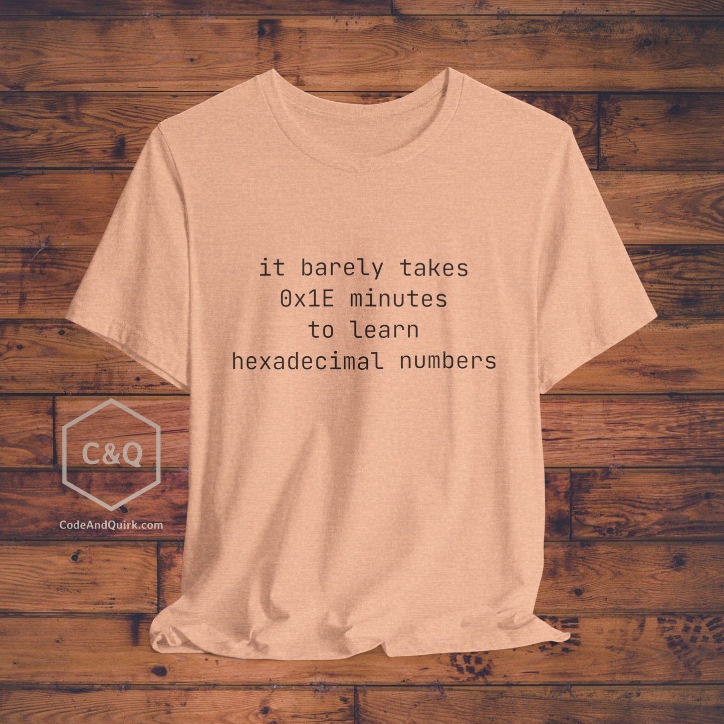 Hexadecimal numbers geeky T-Shirt - Unisex Jersey Short Sleeve Tee