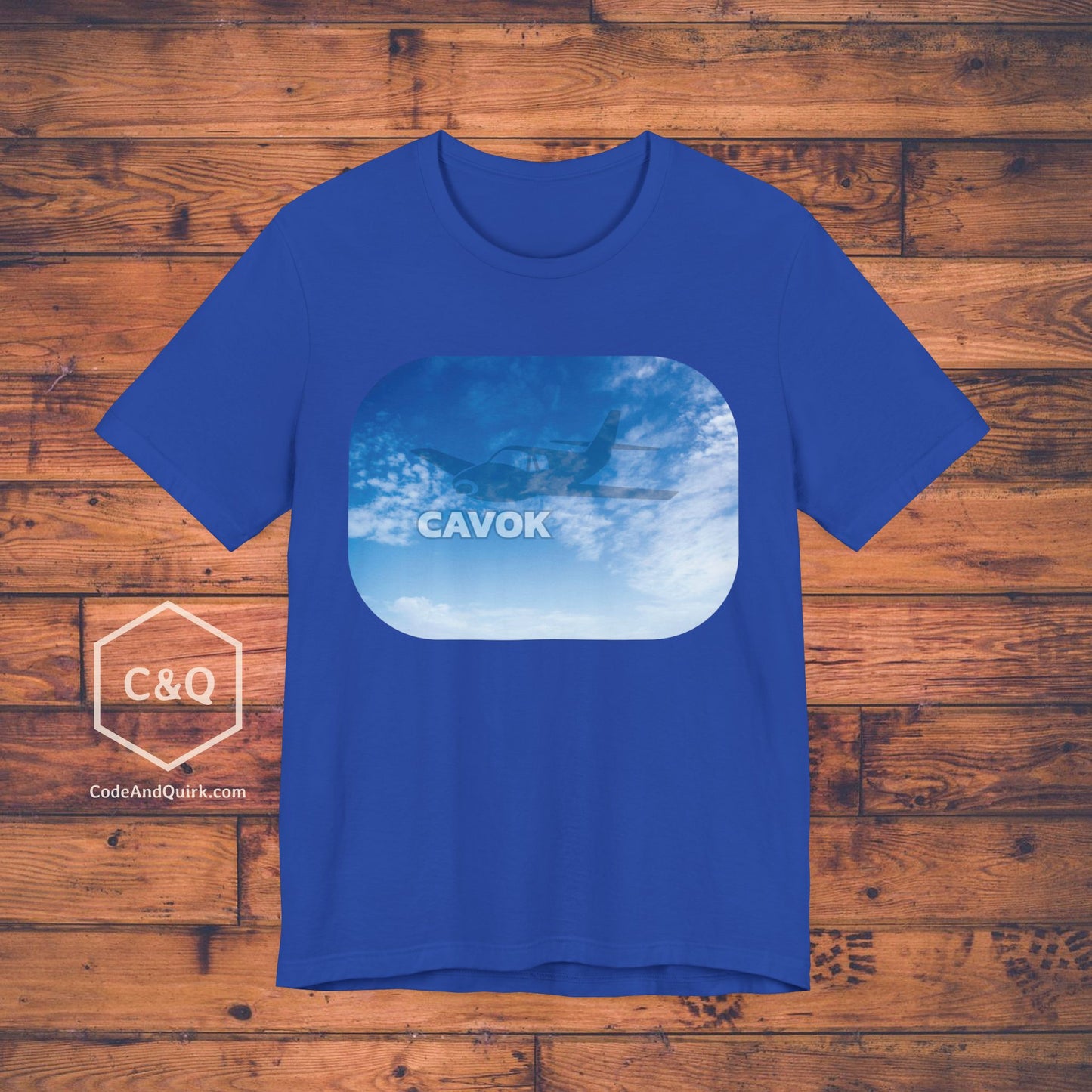 CAVOK blue sky aviation geek's T-Shirt v2