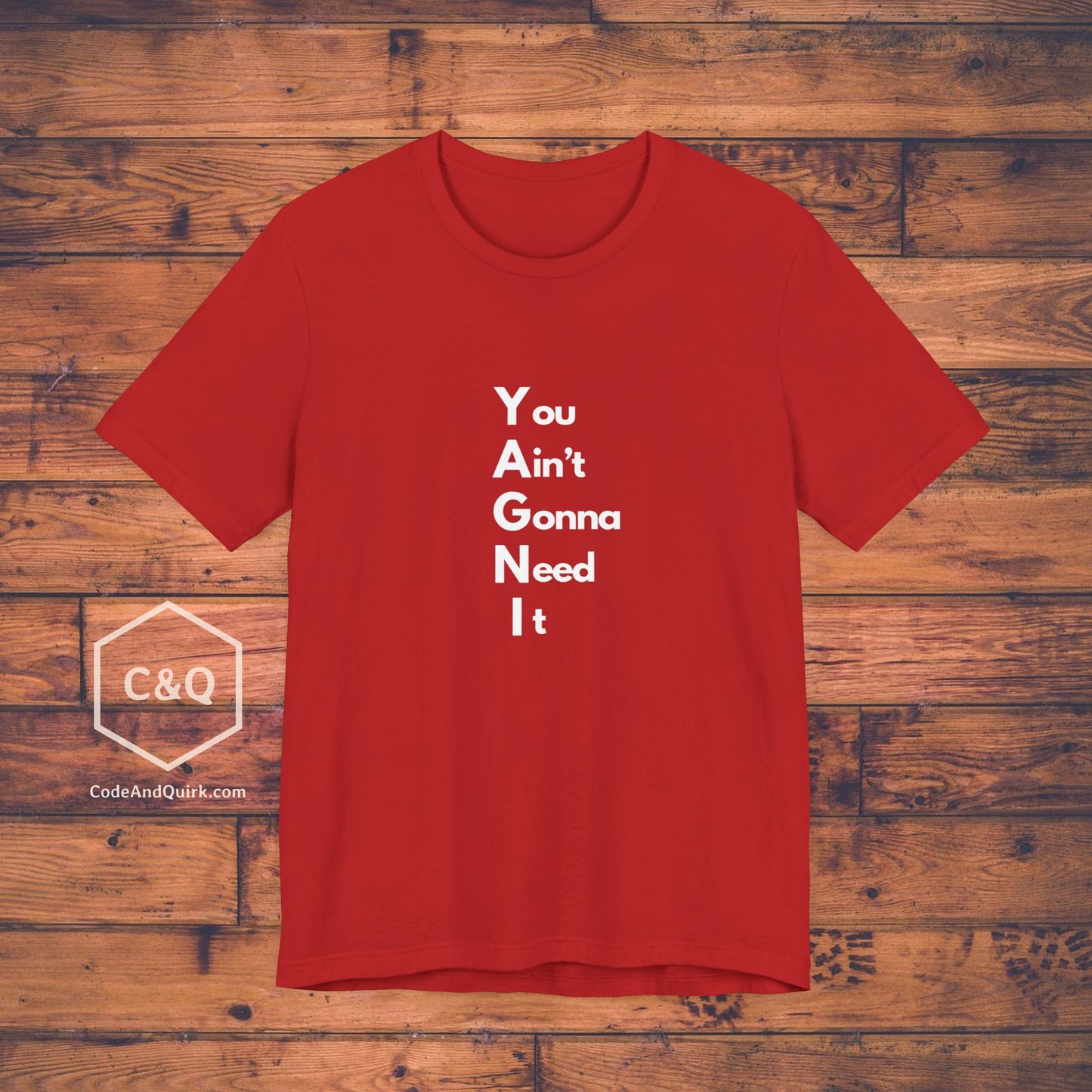 YAGNI shirt for coders - Unisex Jersey Short Sleeve Tee