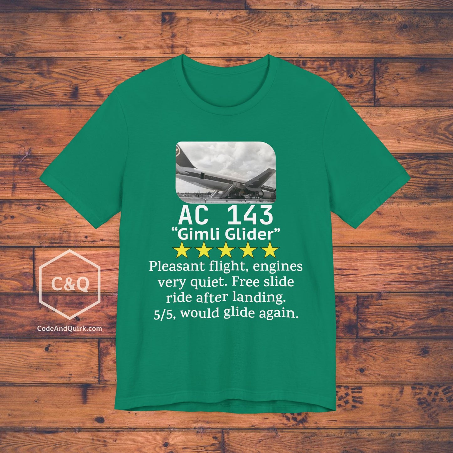 AC 149 flight review, Gimli Glider - aviation fan's T-Shirt
