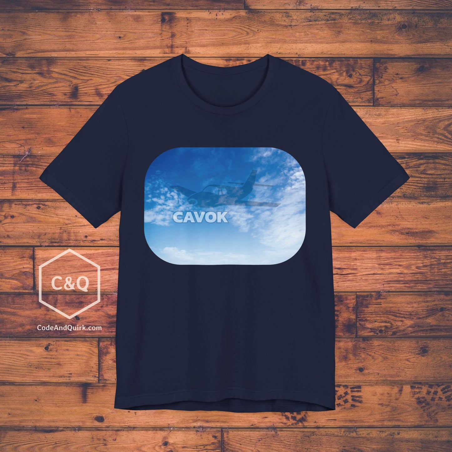 CAVOK blue sky aviation geek's T-Shirt v2