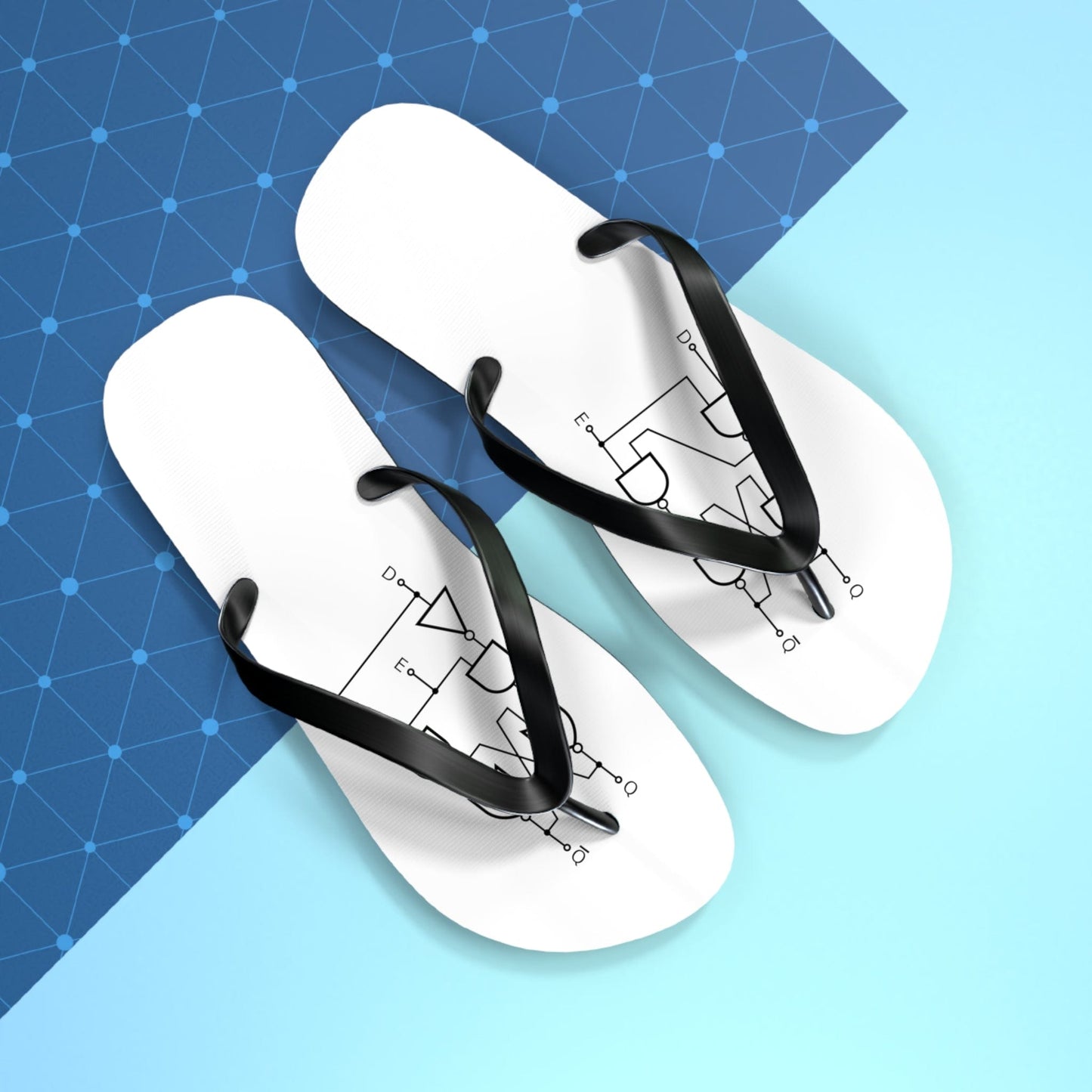 Shoes Flip Flops with a flip-flop schematic
