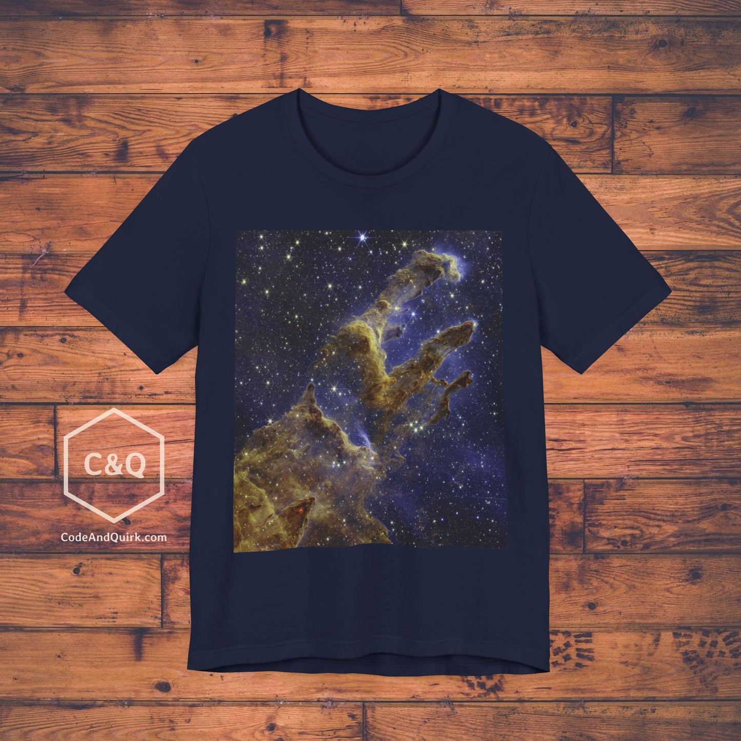 Pillars of Creation JWST space photo - geeky T-shirt