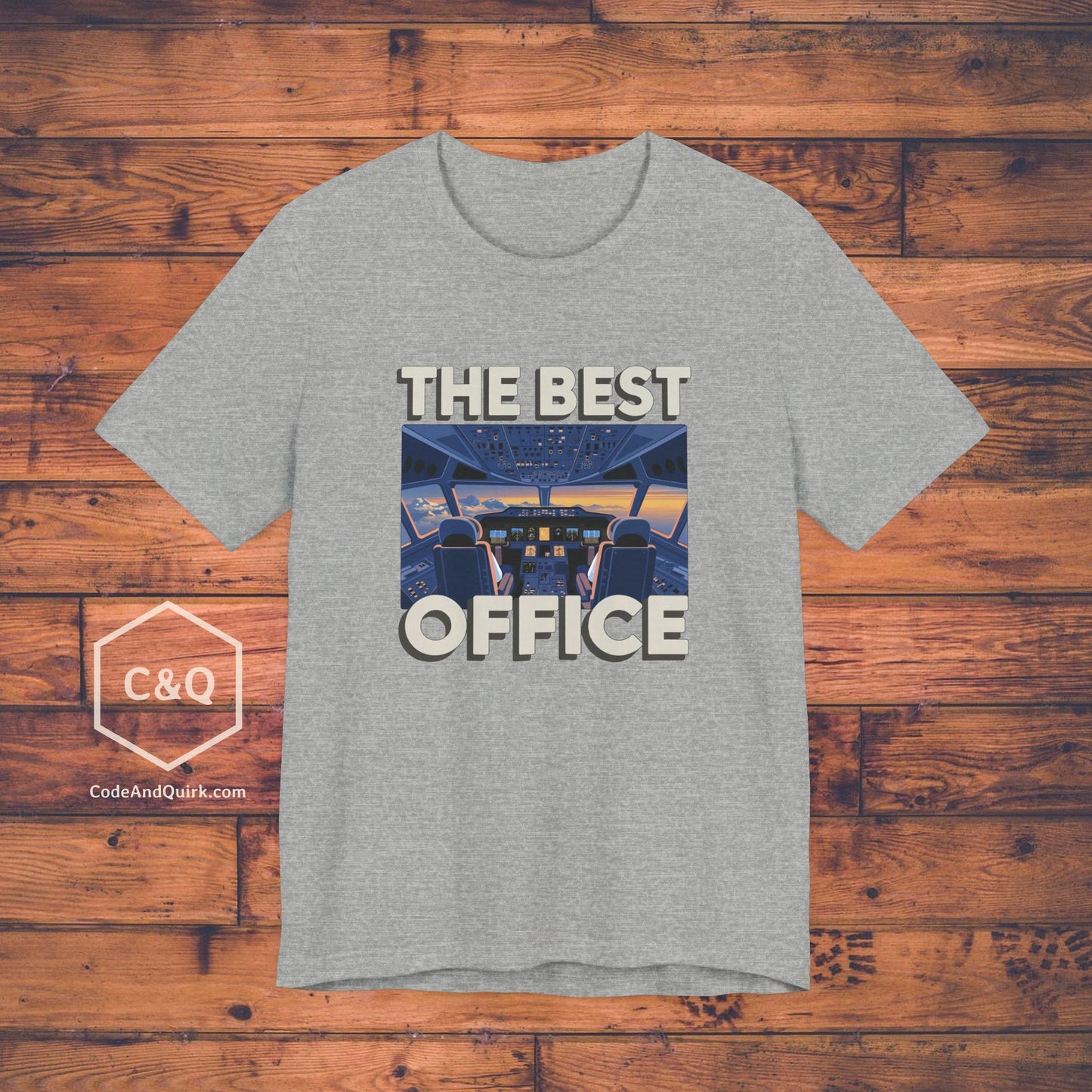 The Best Office (is the cockpit) - pilot's T-Shirt